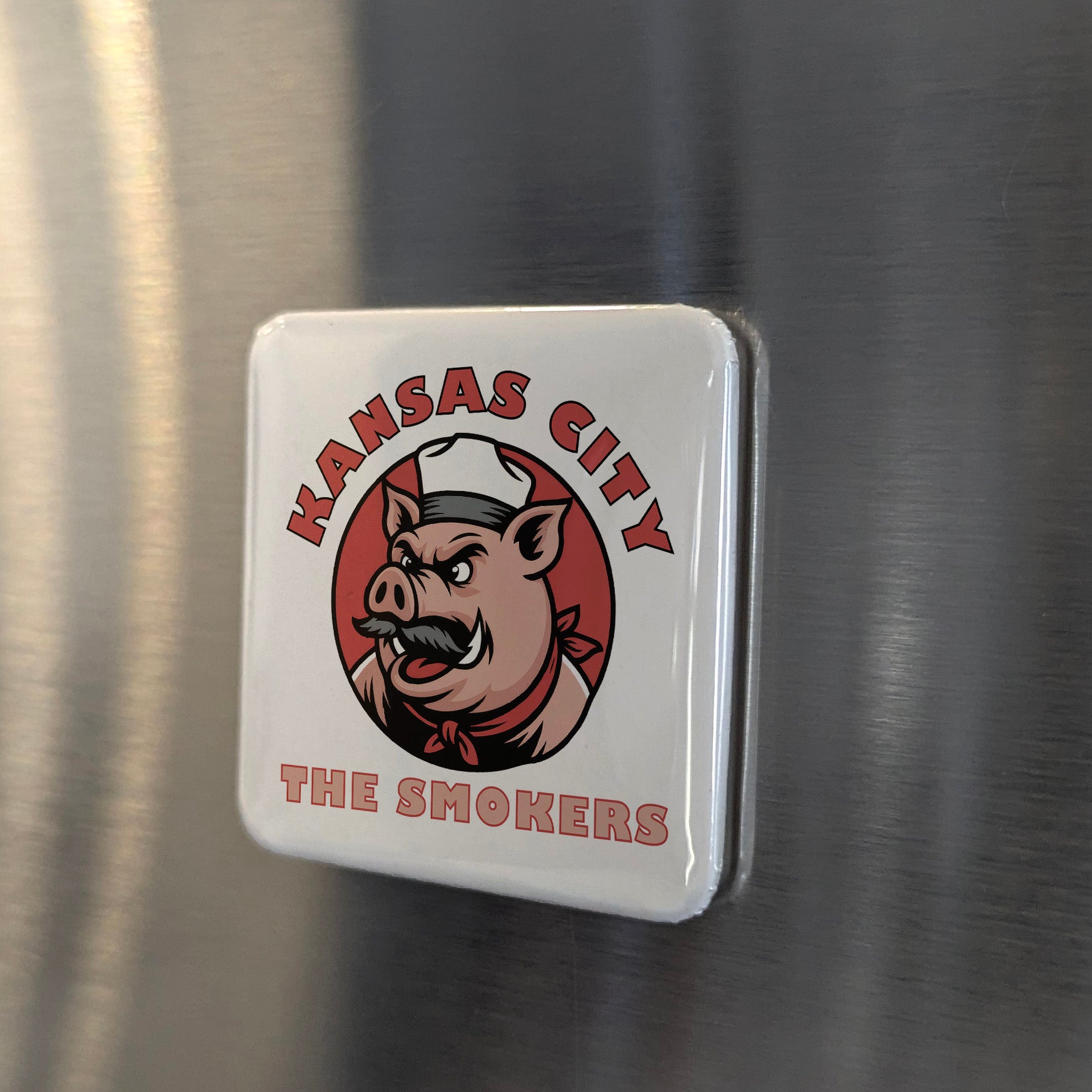 Kansas City Missouri Magnet | The Smokers | 2×2 | Made in Canada - PhiloPerse