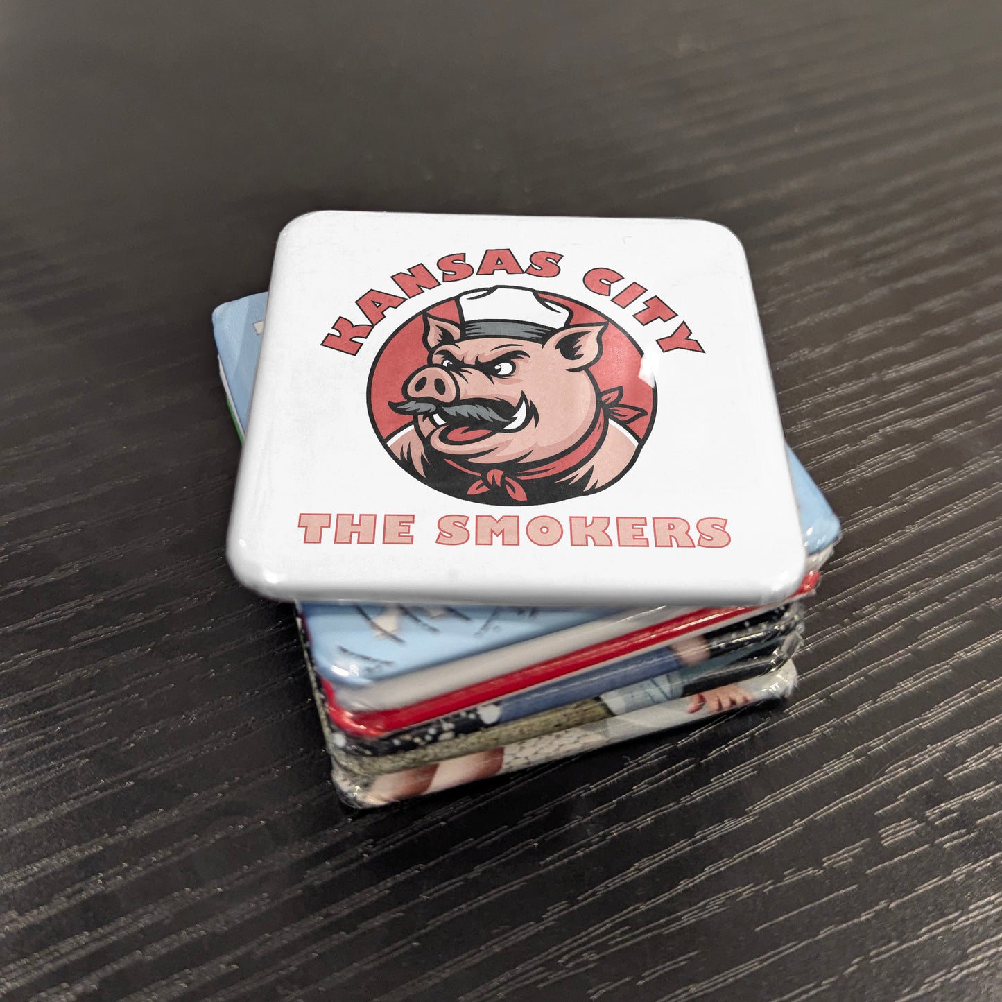 Kansas City Missouri Magnet | The Smokers | 2×2 | Made in Canada - PhiloPerse