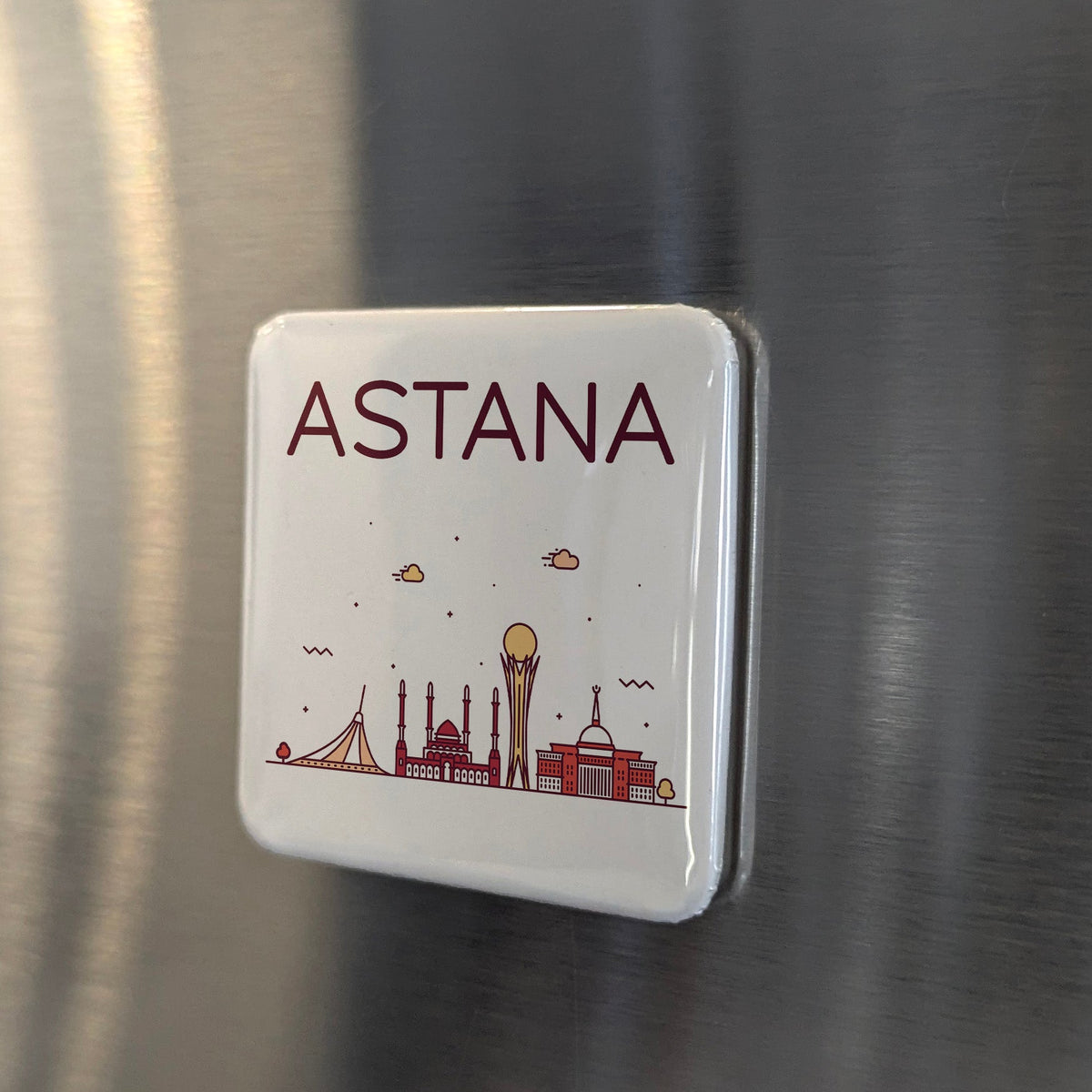 Astana Kazakhstan Asia Magnet | City of the Future on the Eurasian Steppe | 2x2 | Made in Canada