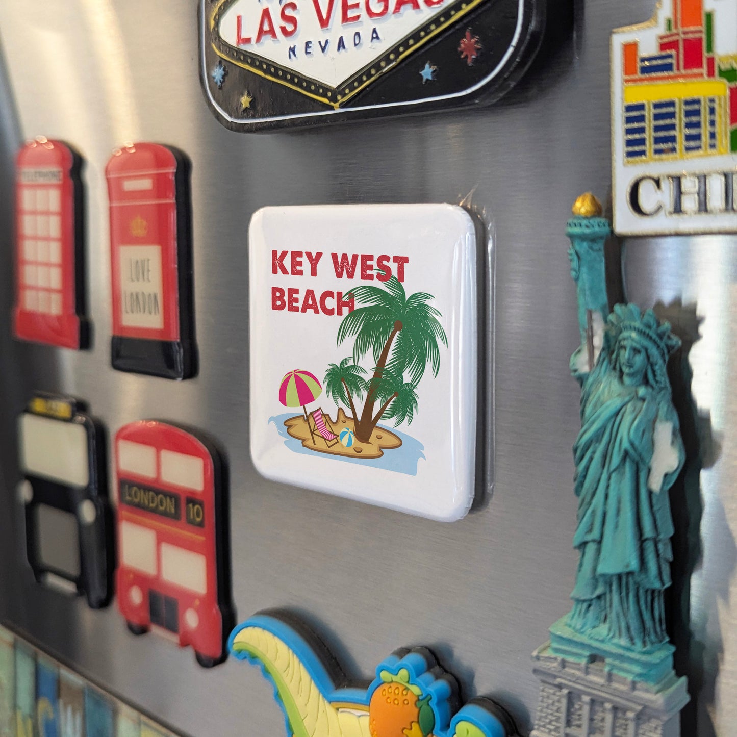 Key West Florida Magnet | Conch Republic | 2×2 | Made in Canada - PhiloPerse