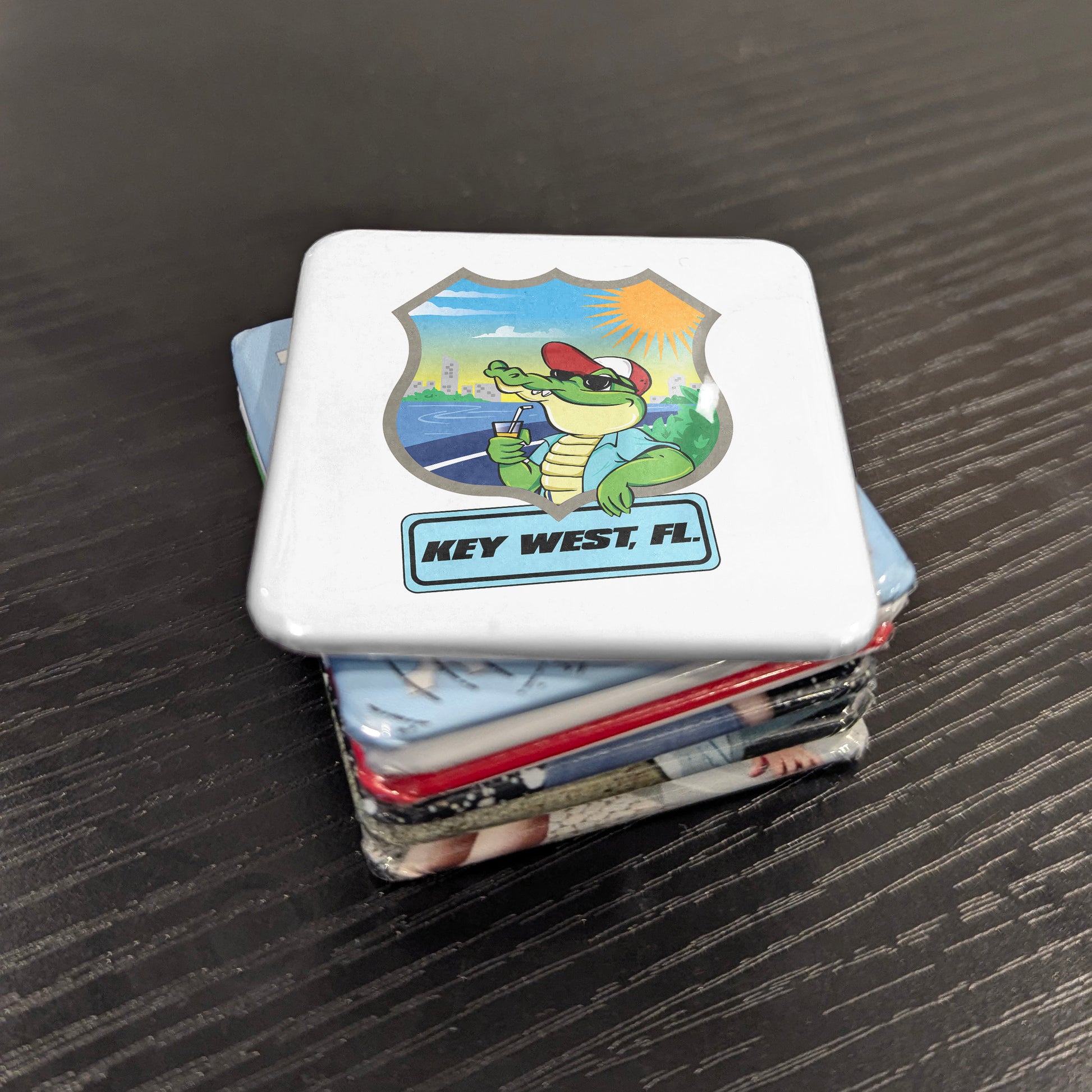 Key West Florida Magnet | Gator Chill | 2×2 | Made in Canada - PhiloPerse