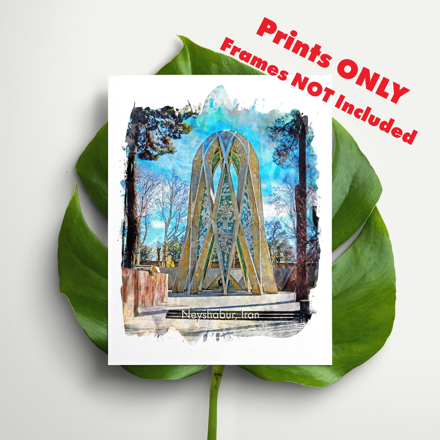 Neyshabur Tomb of Khayyam, Iran, Art Print | 8×10 | Made in Canada - PhiloPerse