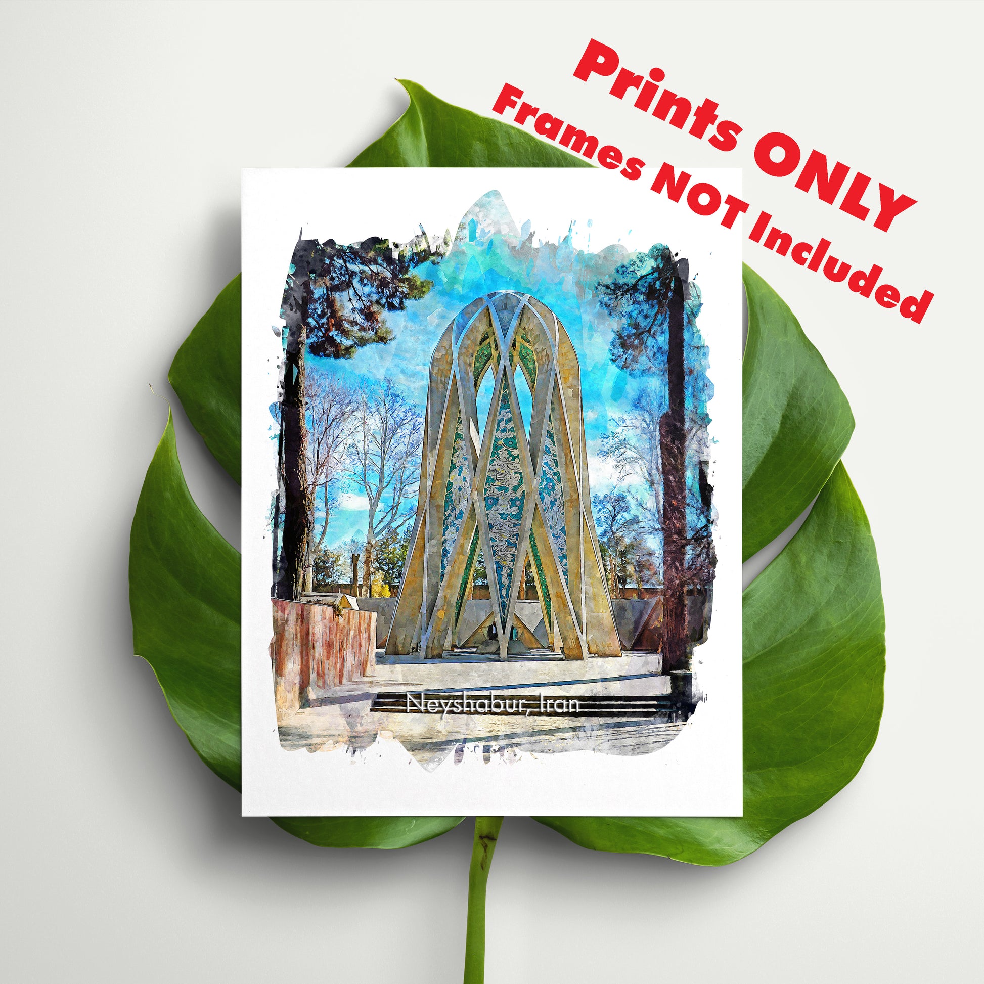 Neyshabur Tomb of Khayyam, Iran, Art Print | 8×10 | Made in Canada - PhiloPerse