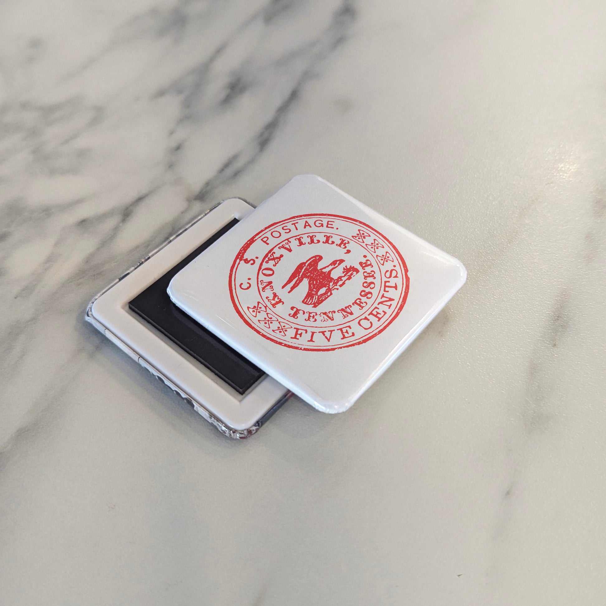 Knoxville Tennessee Magnet | Marble City | 2×2 | Made in Canada - PhiloPerse