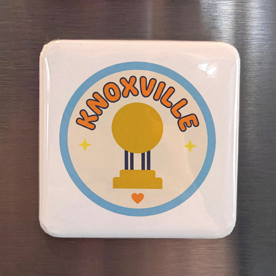 Knoxville Tennessee Magnet | Sunsphere City | 2×2 | Made in Canada - PhiloPerse