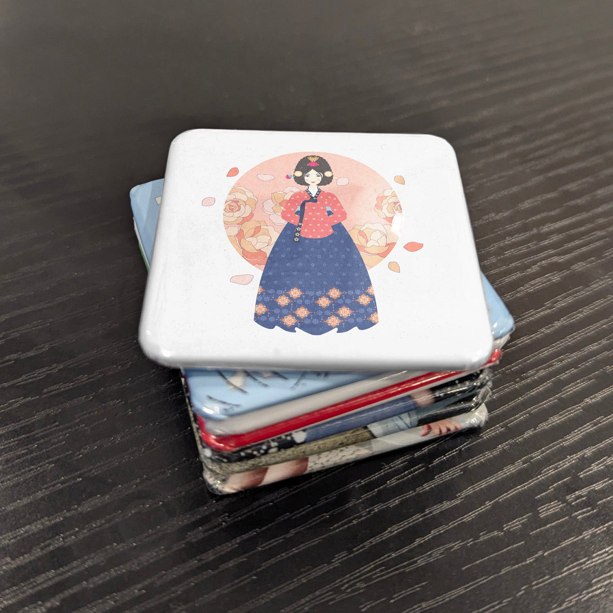 Korea Asia Magnet | Hanbok Living Textile Tradition of the Korean Court | 2x2 | Made in Canada
