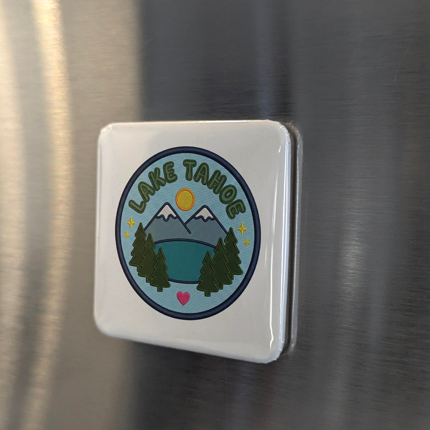 Lake Tahoe California Magnet | Alpine Jewel | 2×2 | Made in Canada - PhiloPerse