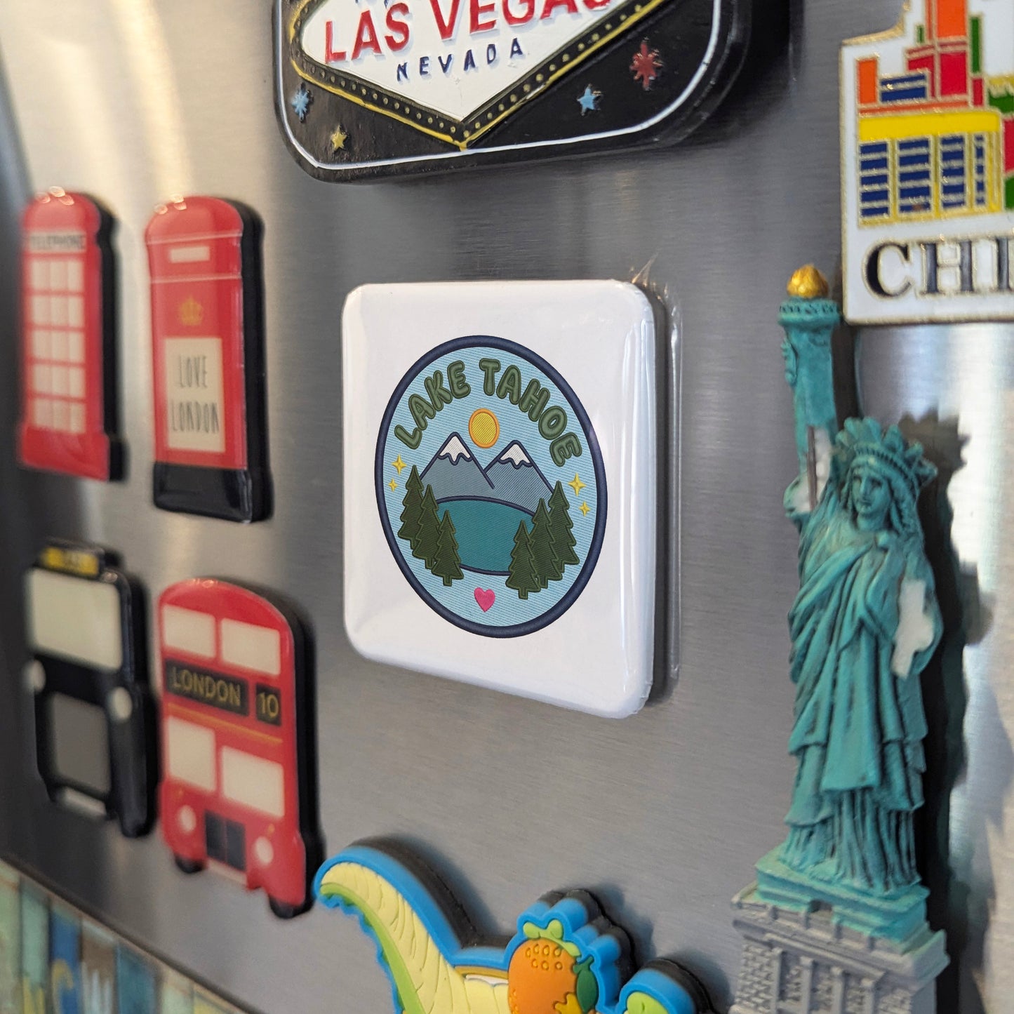 Lake Tahoe California Magnet | Alpine Jewel | 2×2 | Made in Canada - PhiloPerse