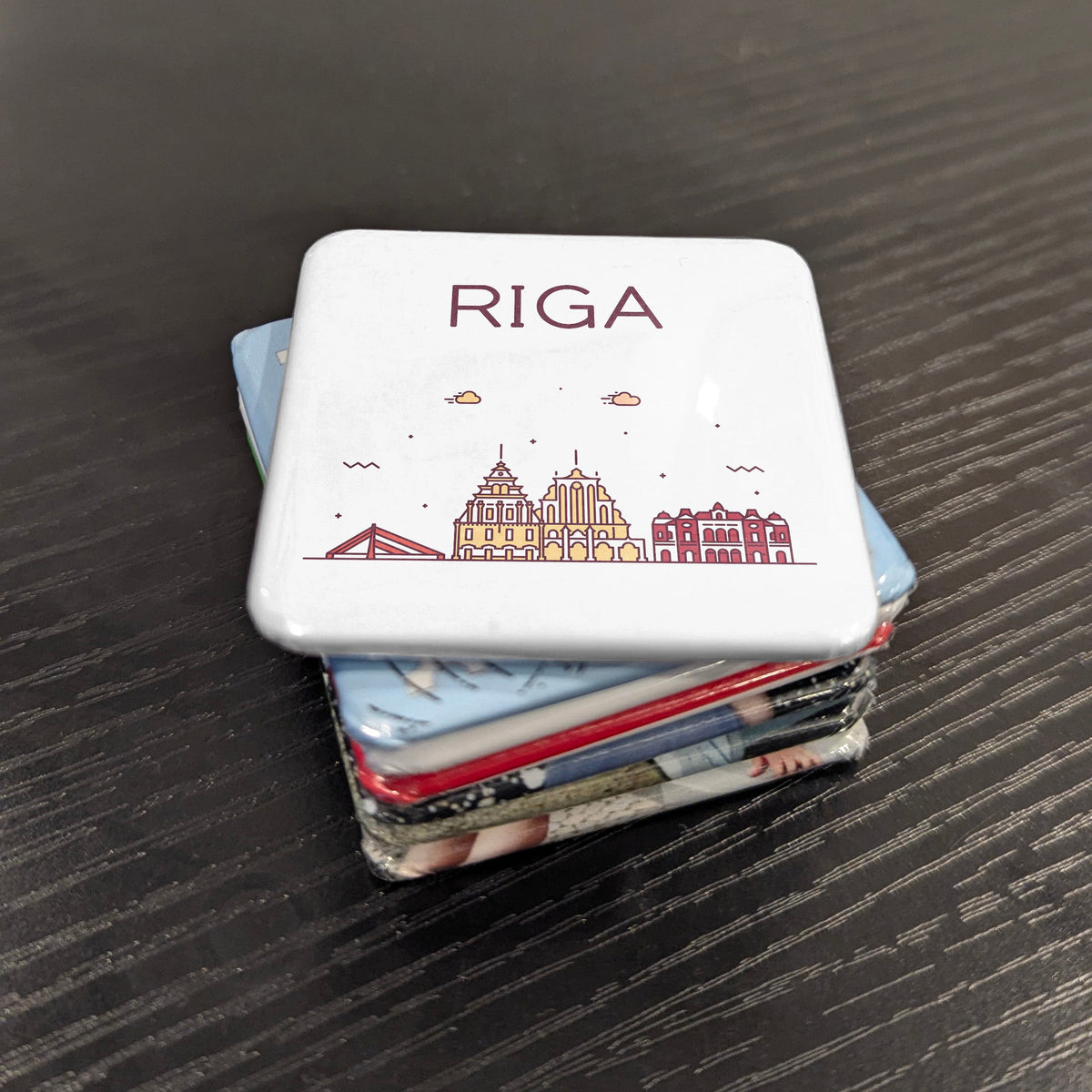 Riga Latvia Magnet | Art Nouveau Capital of the Baltic and Hanseatic Pearl on the Daugava | 2x2 | Made in Canada