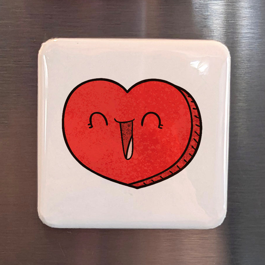 Laughing Heart Magnet | Love & Laughter | 2×2 | Made in Canada - PhiloPerse