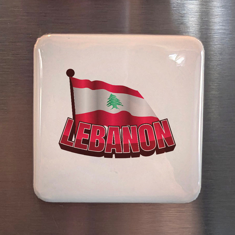 Lebanon Asia Magnet | Land of the Cedar Spirit of the Phoenician Levant | 2x2 | Made in Canada