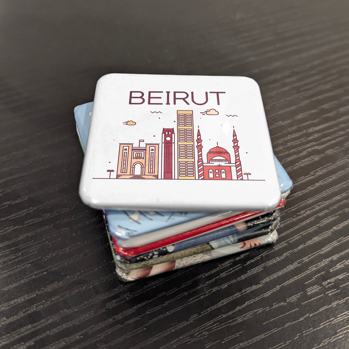 Beirut Lebanon Asia Magnet | Paris of the Middle East on the Mediterranean Shore | 2x2 | Made in Canada