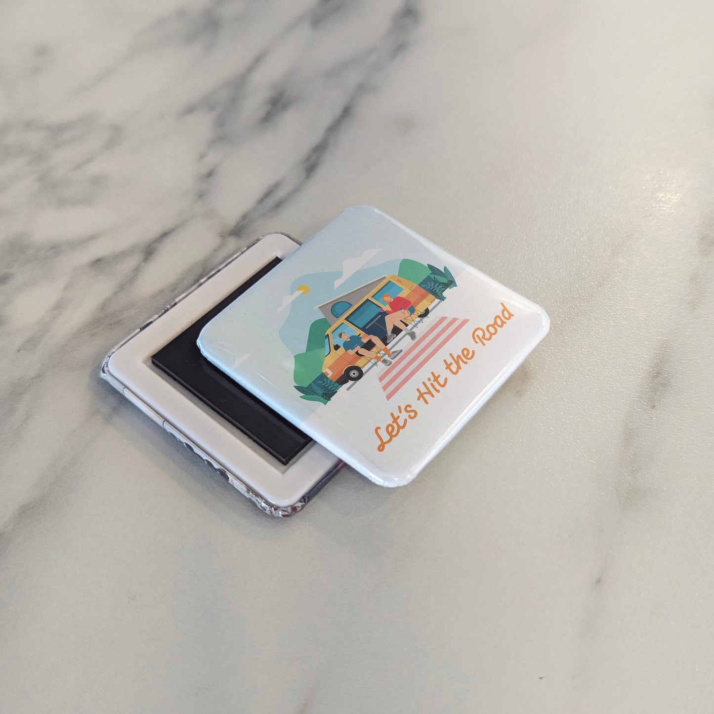 Let's hit the road Fridge Magnet - PhiloPerse