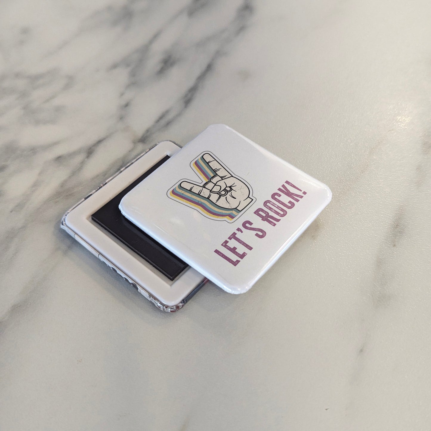 Let's Rock Fridge Magnet - PhiloPerse