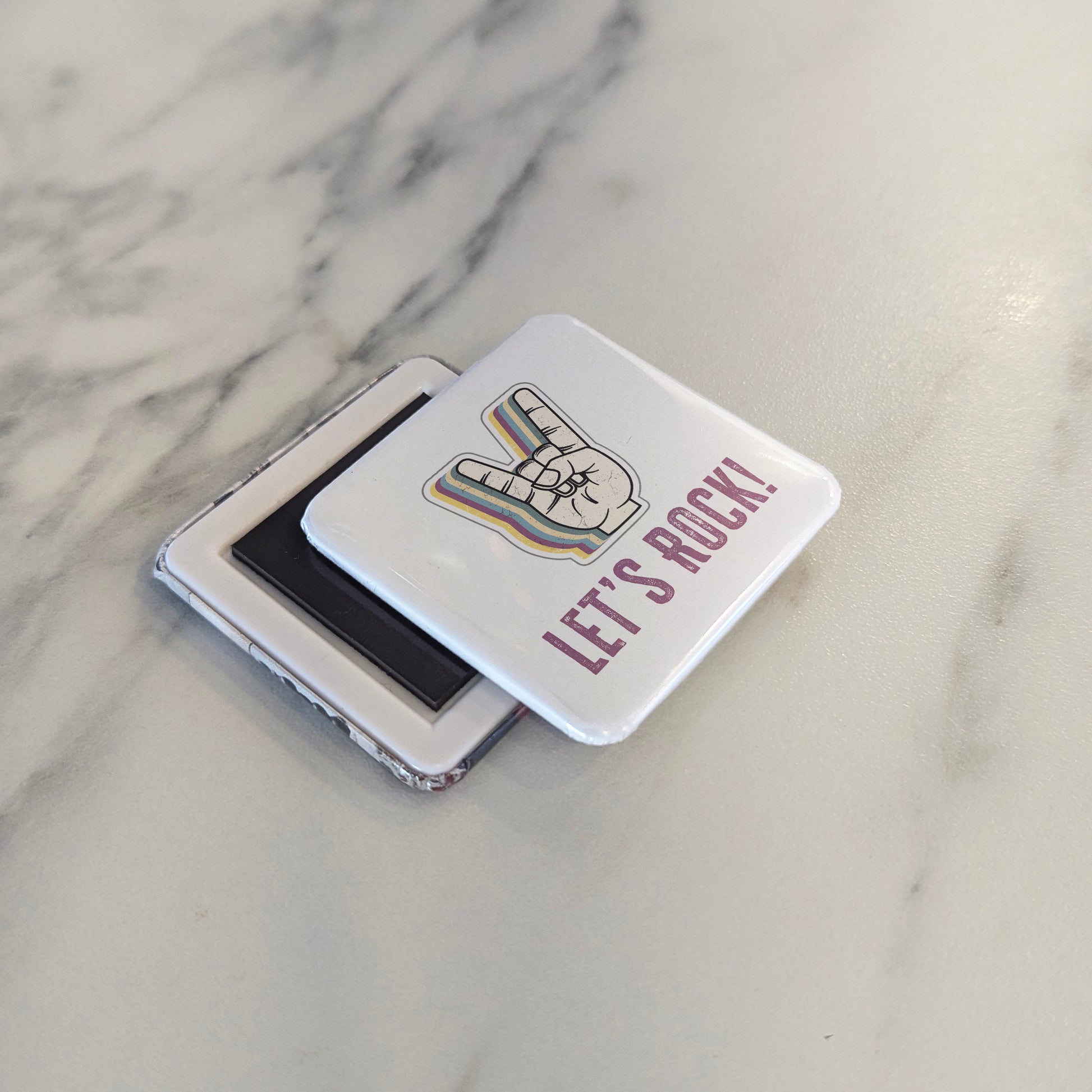 Let's Rock Fridge Magnet - PhiloPerse