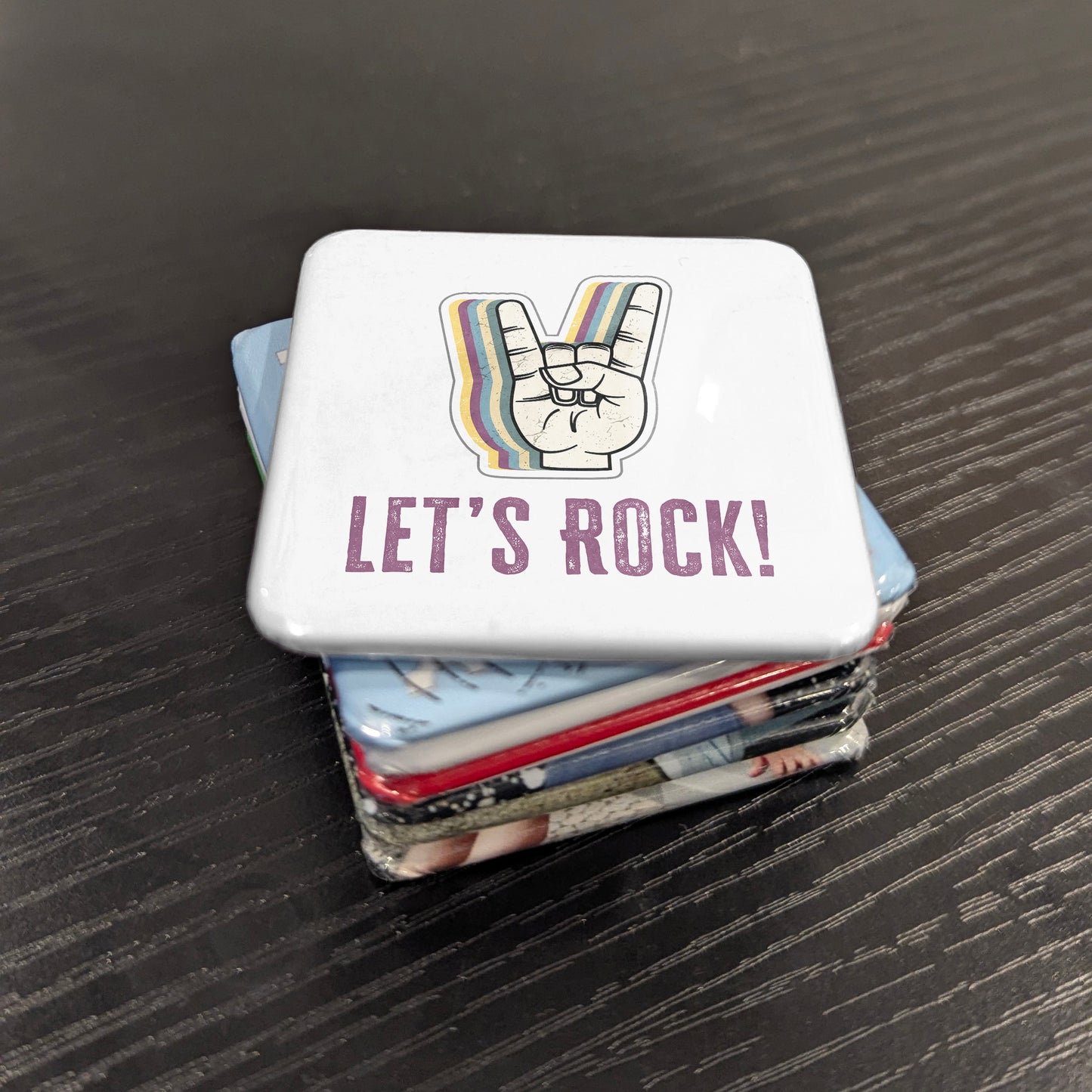 Let's Rock Fridge Magnet - PhiloPerse