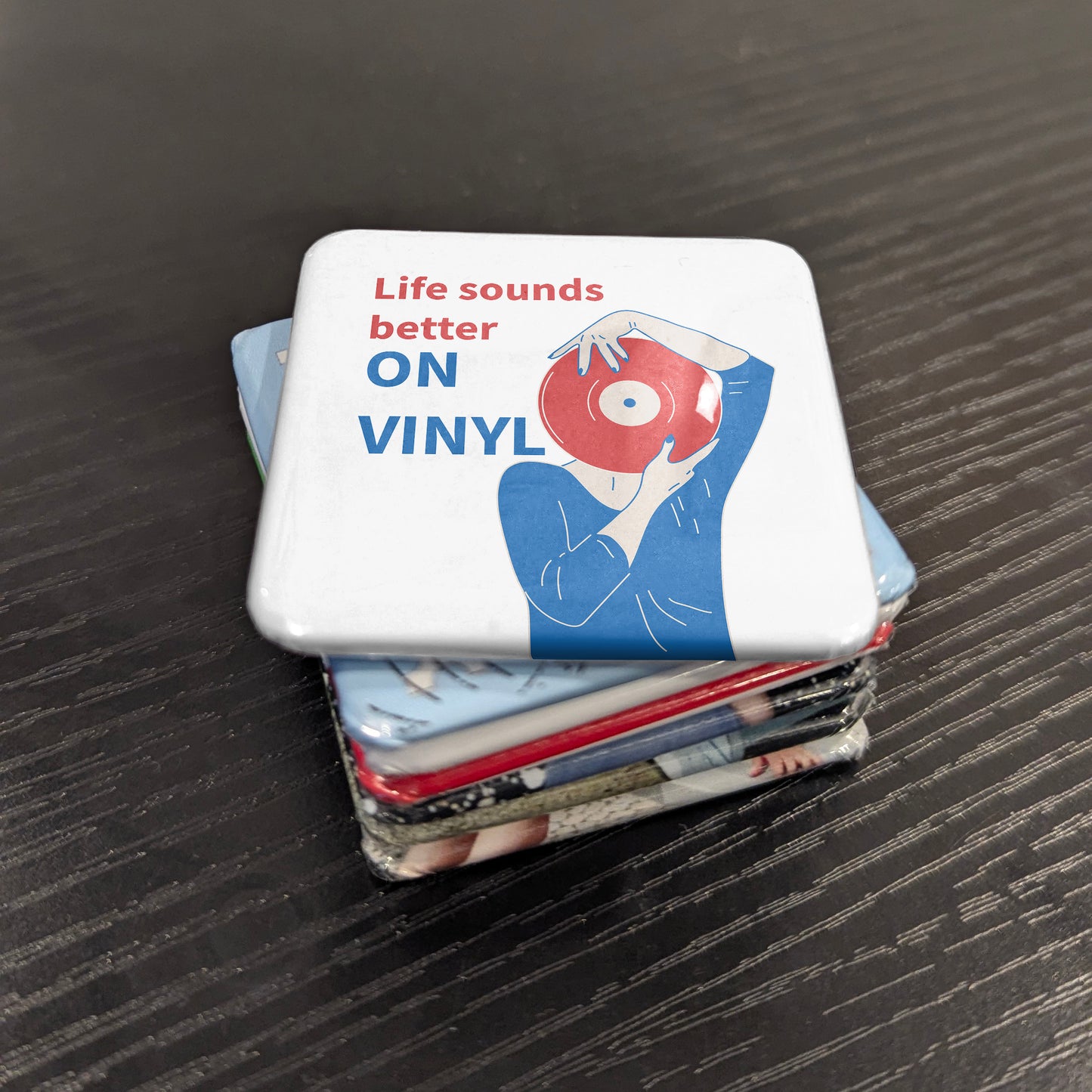 Life Sounds Better on Vinyl Fridge Magnet - PhiloPerse
