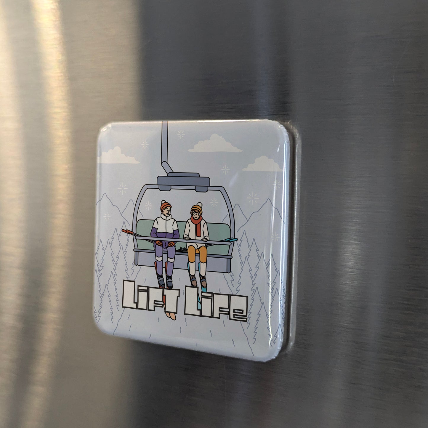 Ski Lift Life Fridge Magnet - PhiloPerse