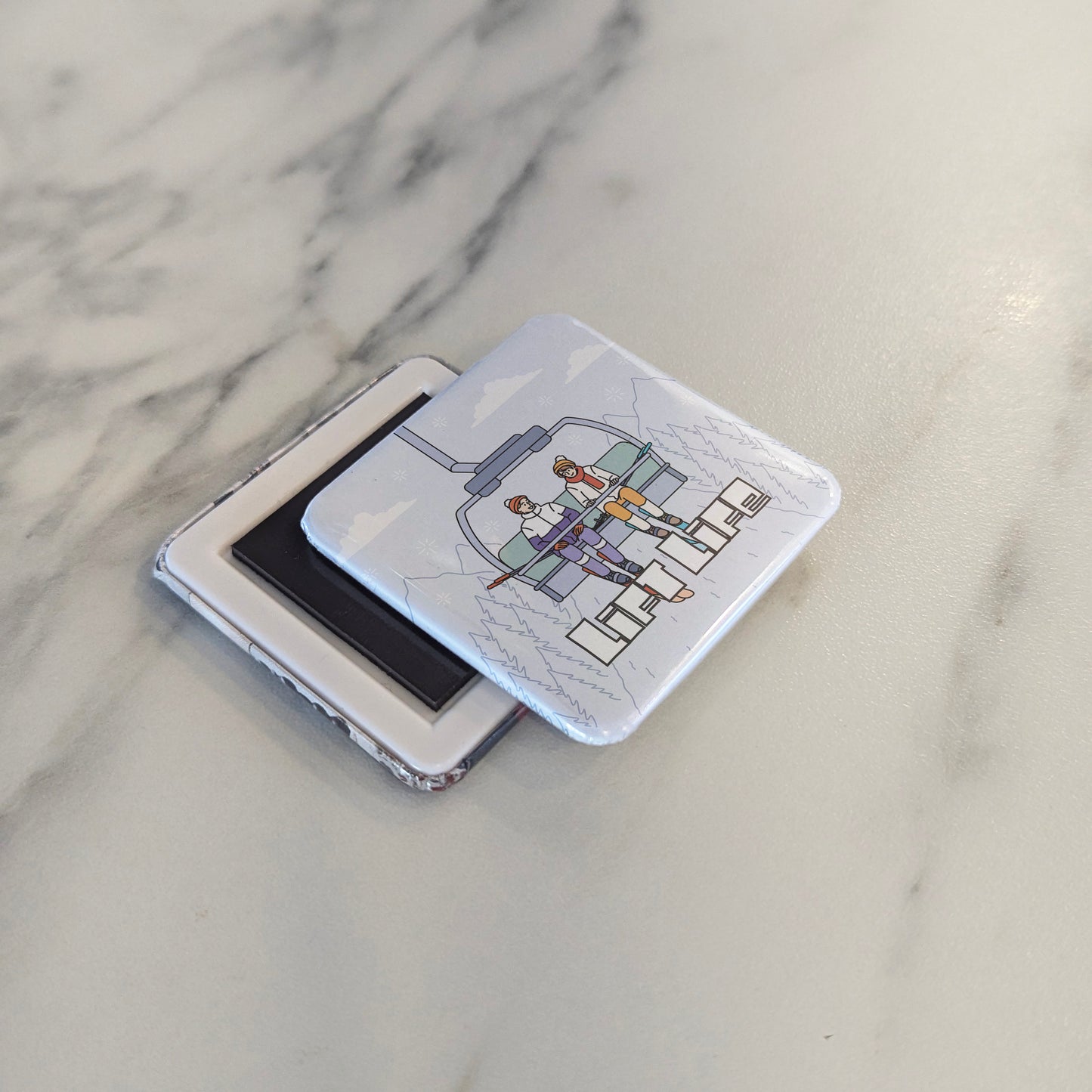 Ski Lift Life Fridge Magnet - PhiloPerse