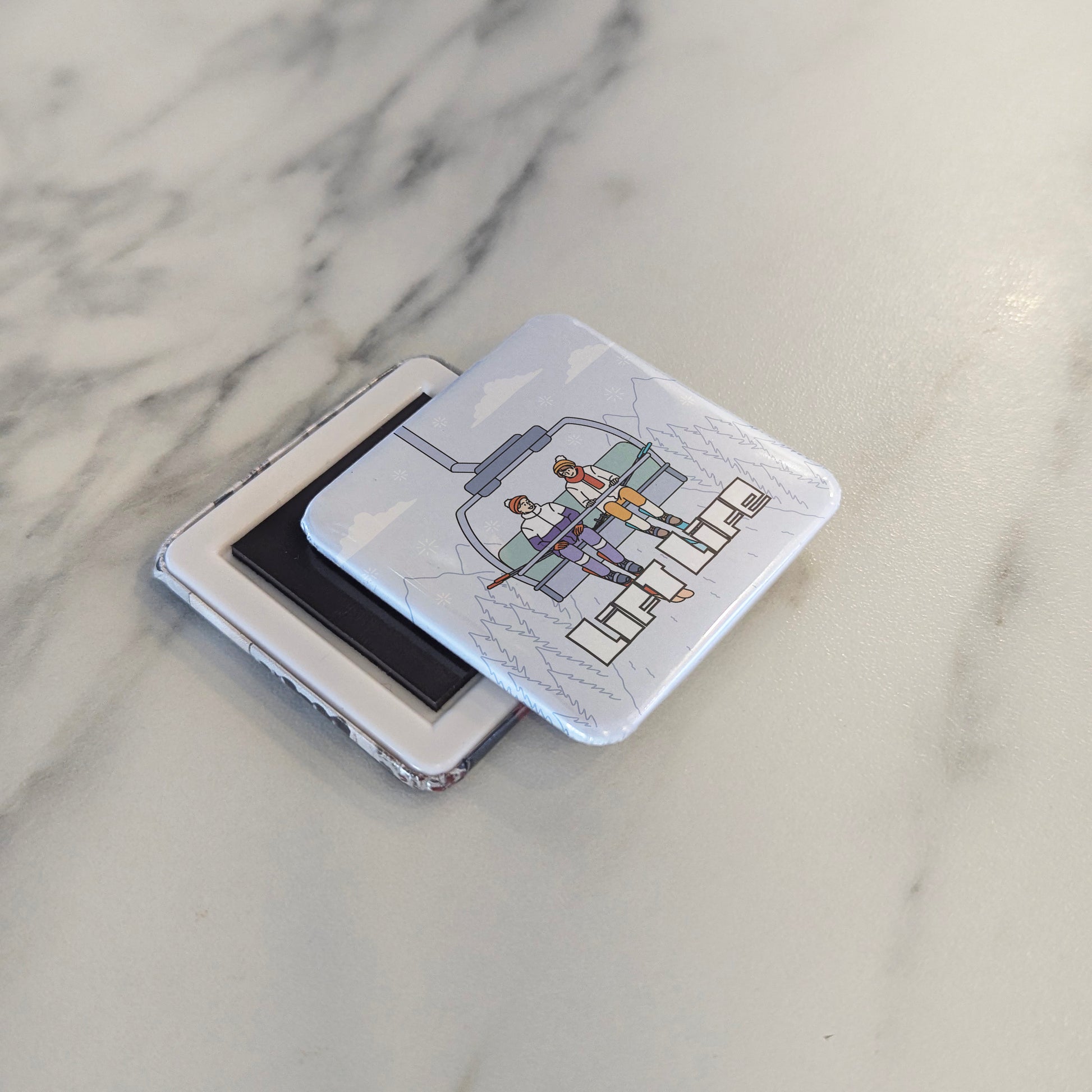 Ski Lift Life Fridge Magnet - PhiloPerse