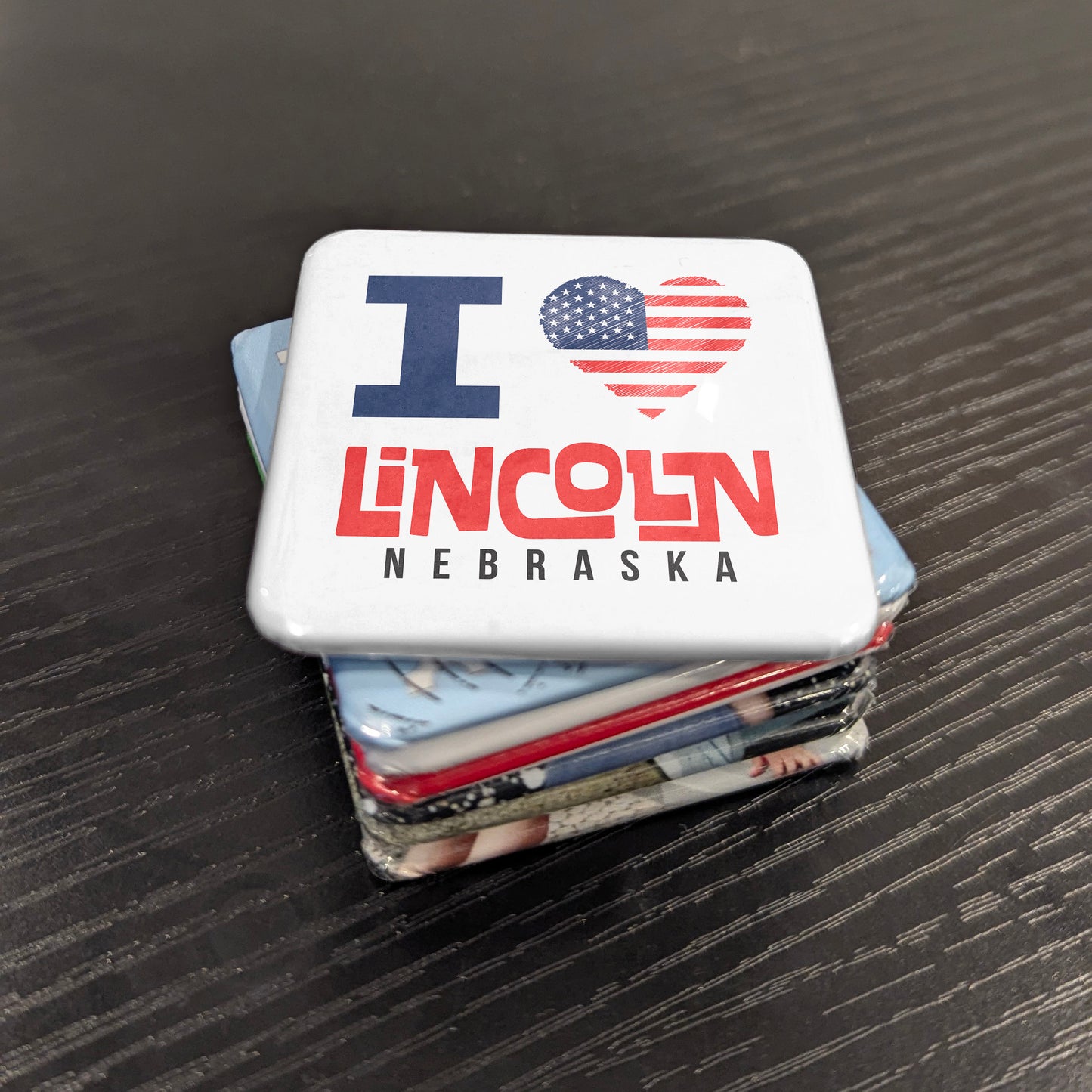 Lincoln Nebraska Magnet | Star City | 2×2 | Made in Canada - PhiloPerse