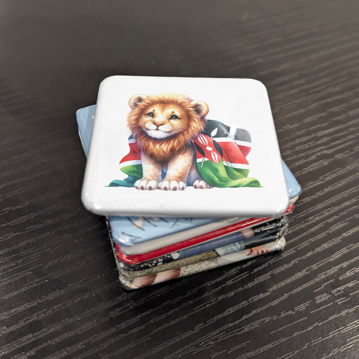 Kenya Africa Magnet | Lion of the Maasai Mara | 2x2 | Made in Canada