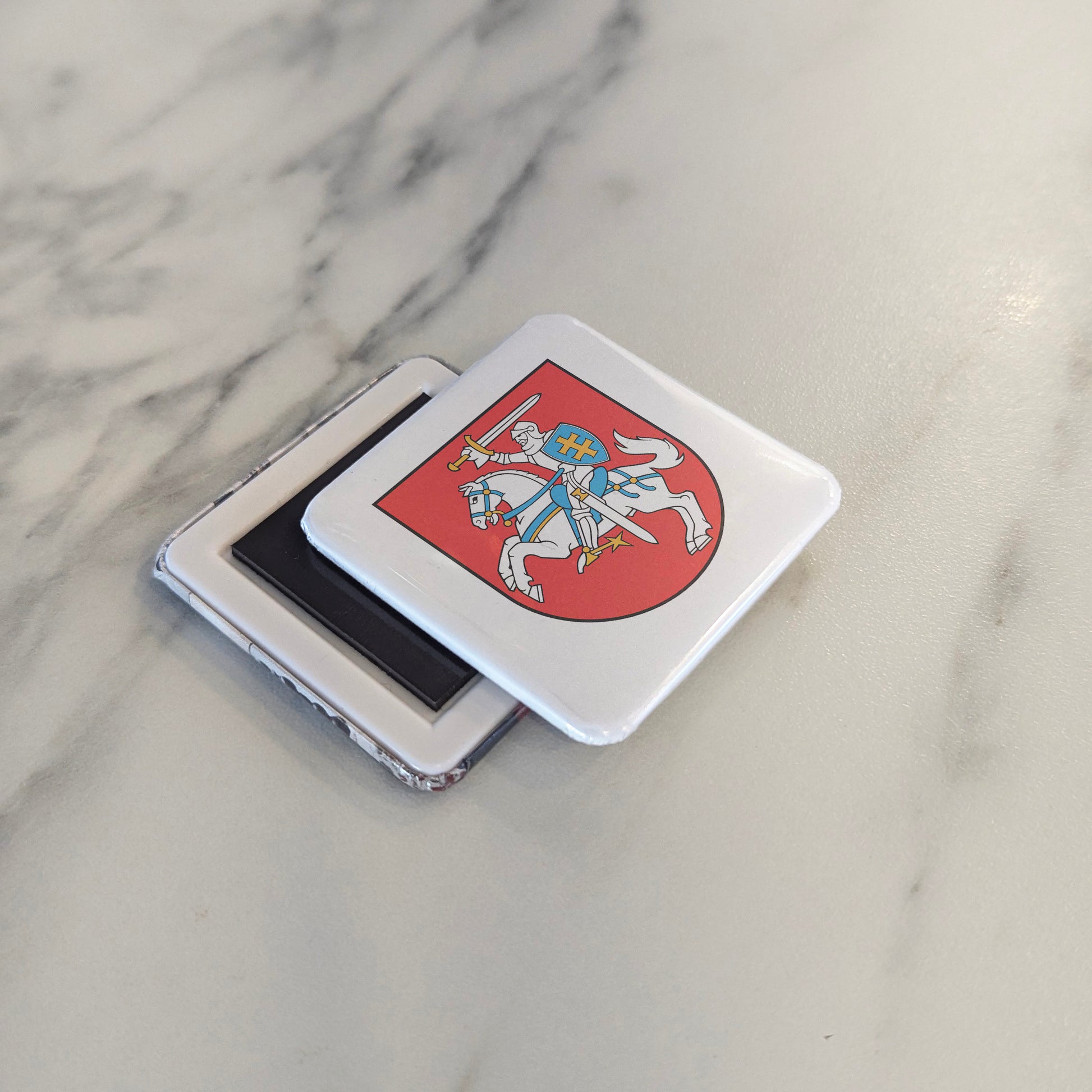 Lithuanian Vytis Coat of Arms Magnet | 2×2 | Made in Canada - PhiloPerse