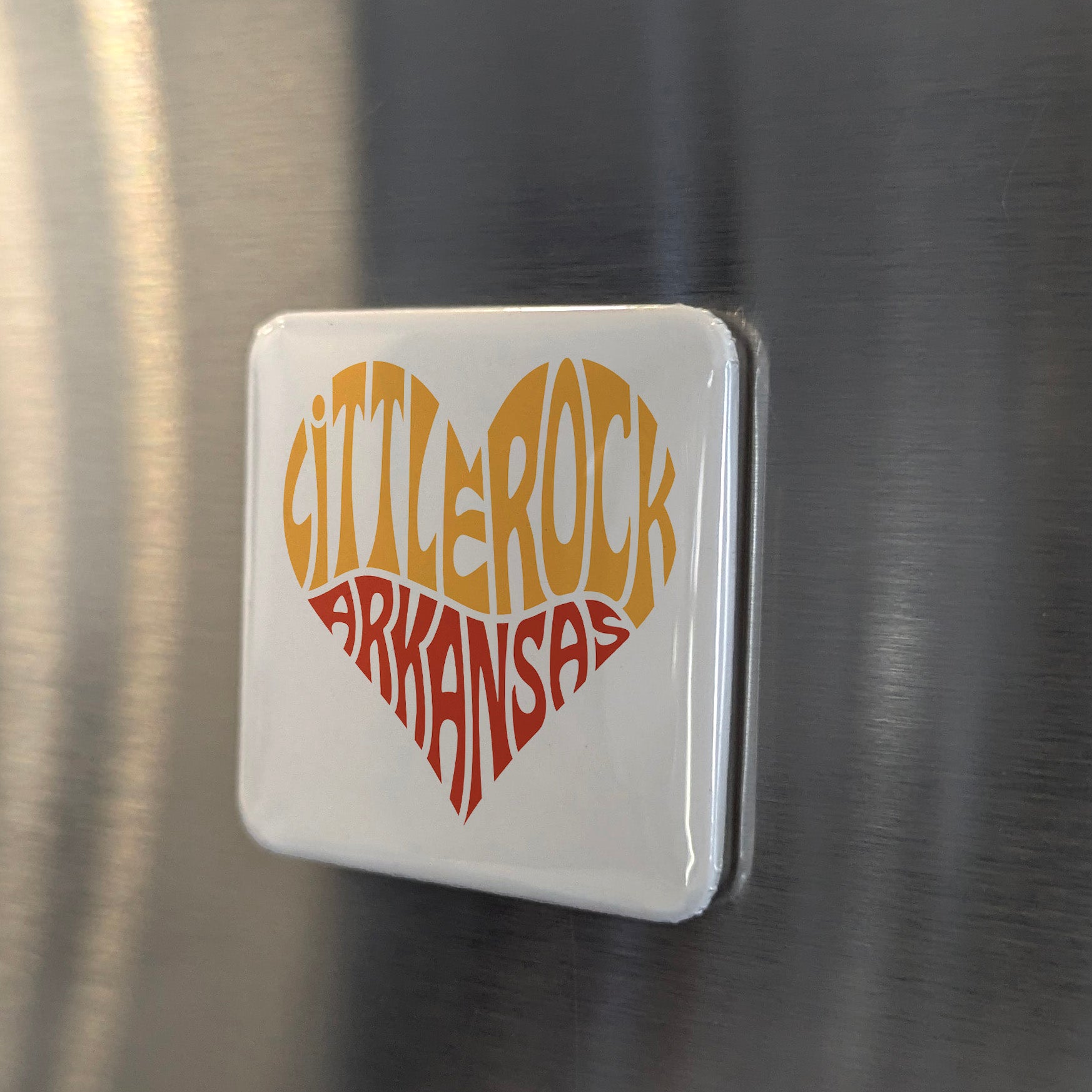 Little Rock Arkansas Magnet | Retro Glam | 2×2 | Made in Canada - PhiloPerse