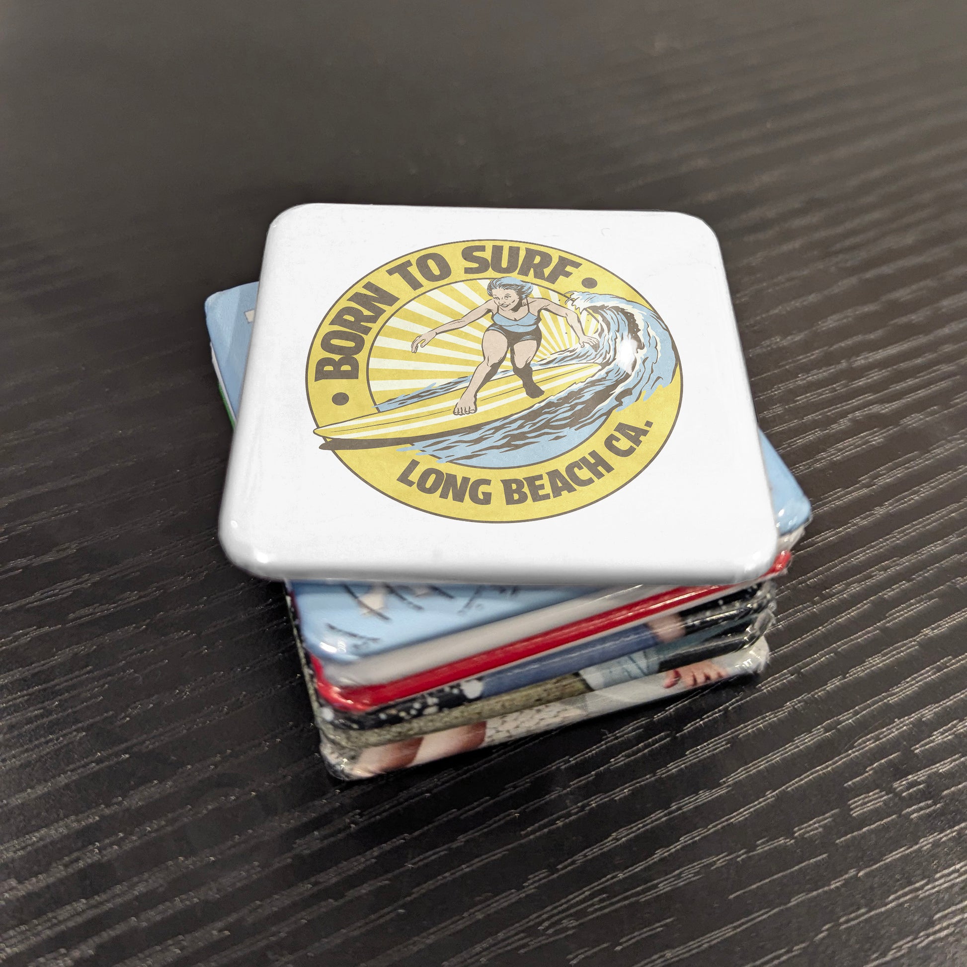 Long Beach California Magnet | Surf City USA | 2×2 | Made in Canada - PhiloPerse