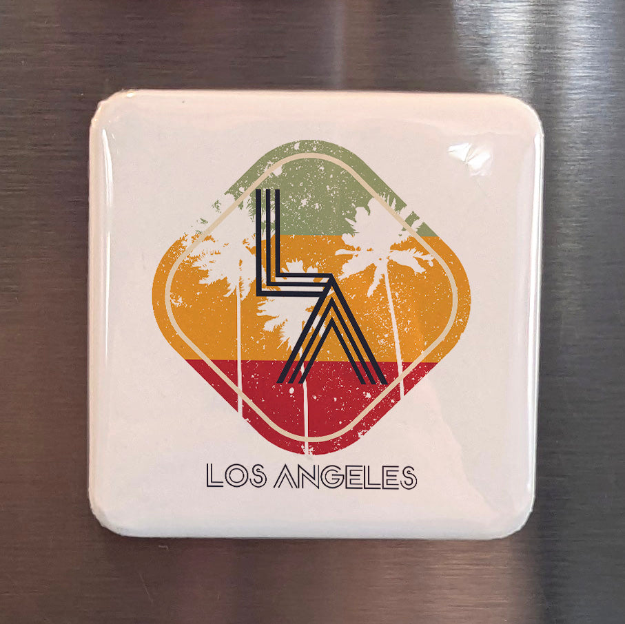 Los Angeles California Magnet | City of Angels | 2×2 | Made in Canada - PhiloPerse