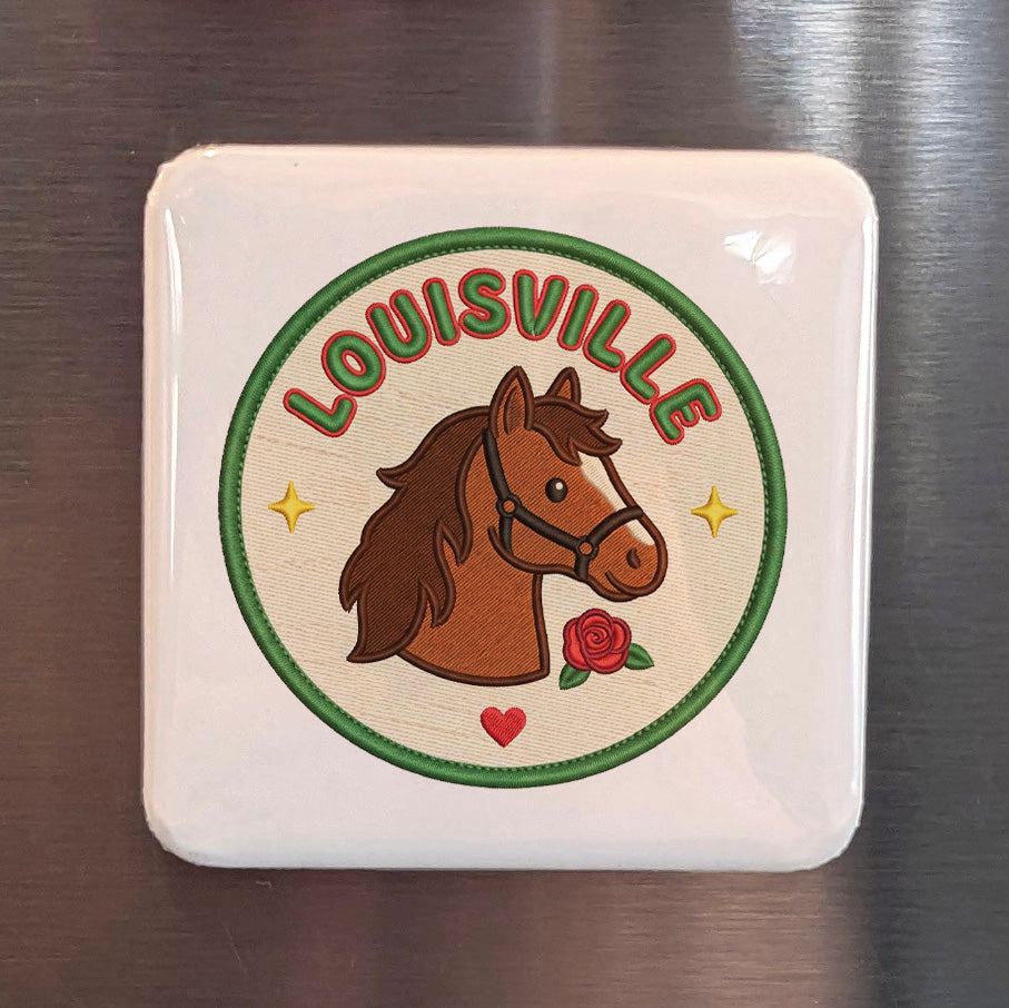 Louisville Kentucky Magnet | Derby City | 2×2 | Made in Canada - PhiloPerse