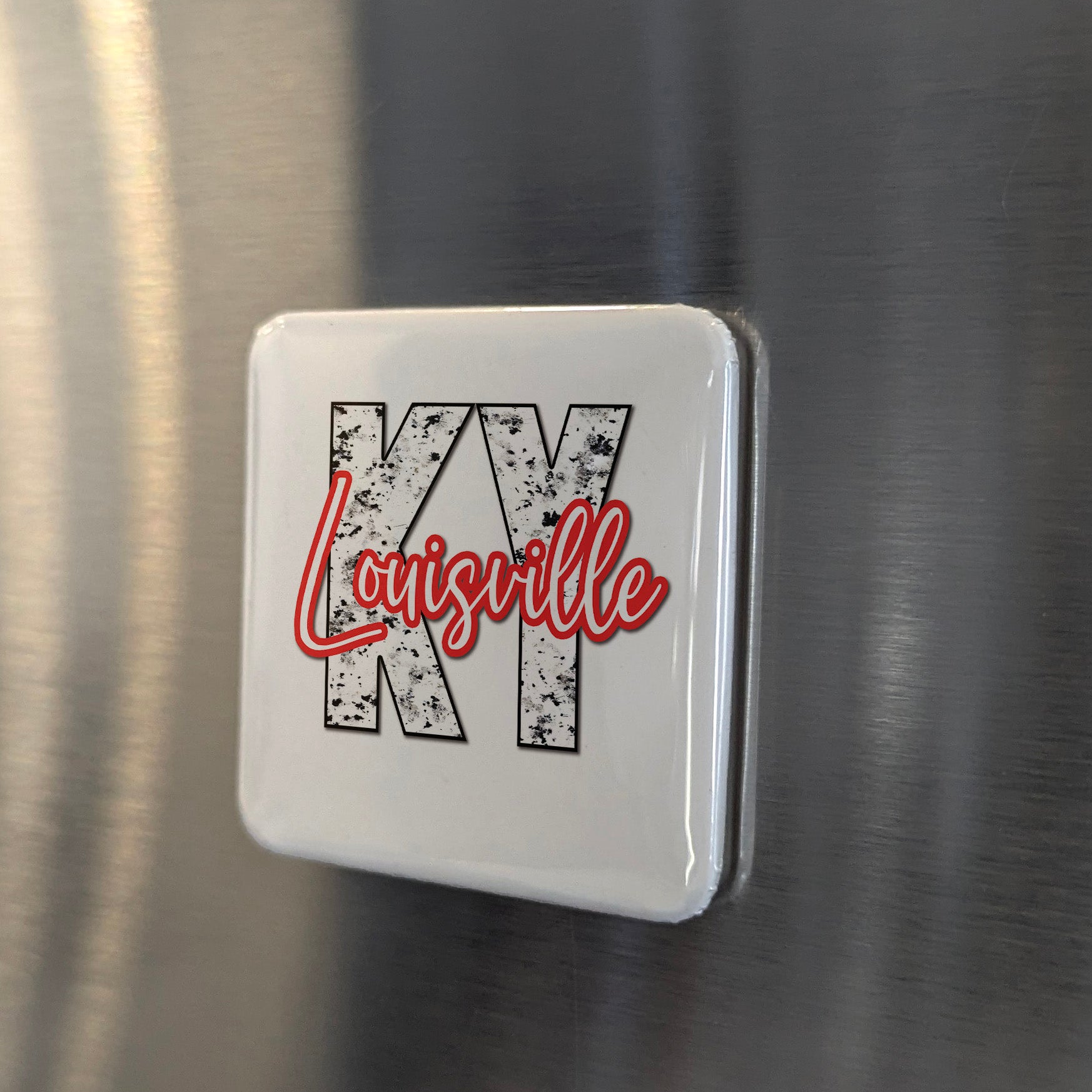 Louisville Kentucky Magnet | Bourbon City | 2×2 | Made in Canada - PhiloPerse