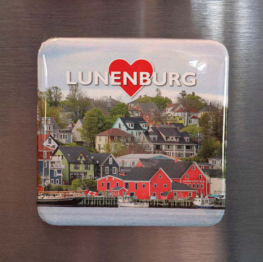 Lunenburg Nova Scotia Magnet | Colourful Harbour of the South Shore | 2x2 | Made in Canada - PhiloPerse