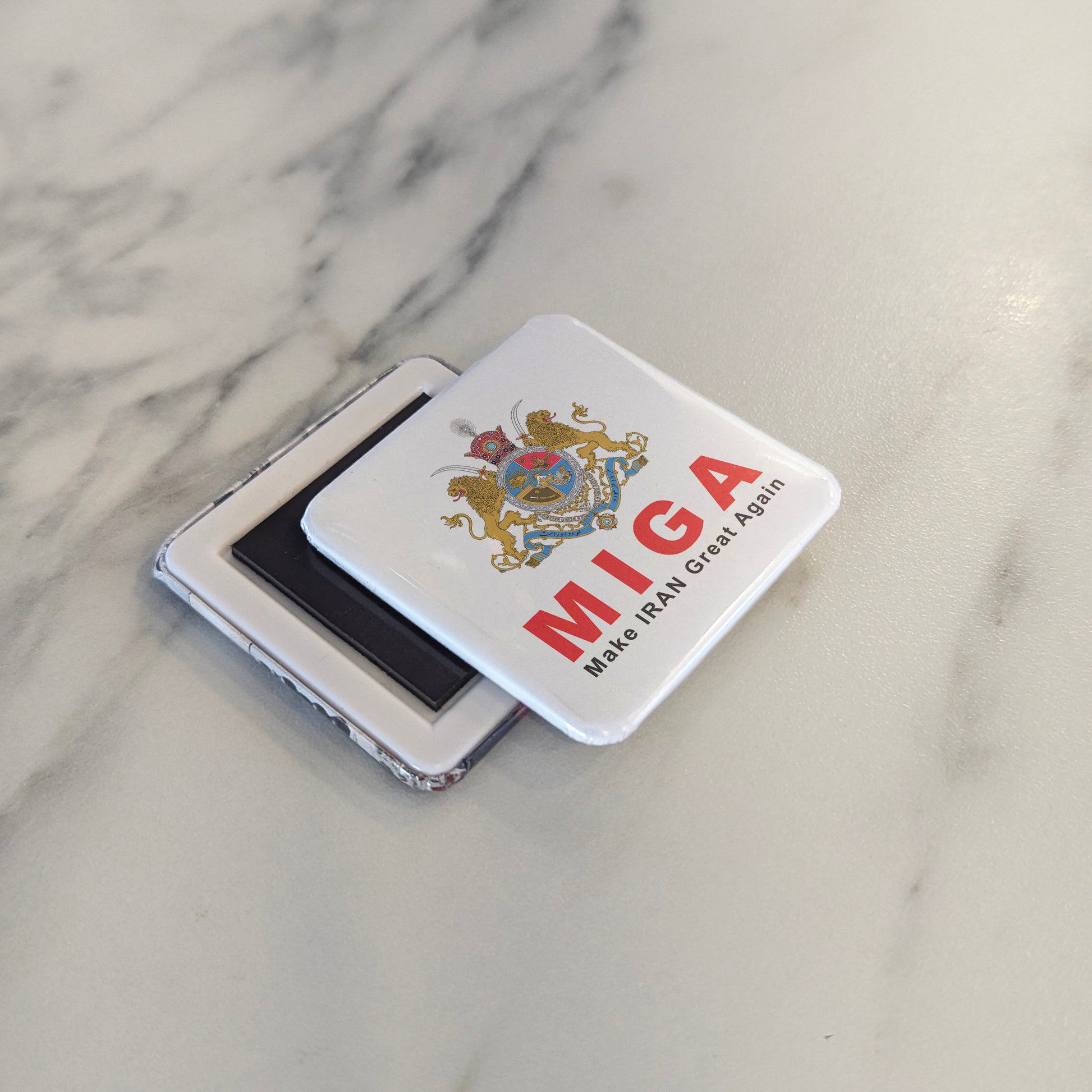 MIGA Make IRAN Great Again Fridge Magnet - PhiloPerse