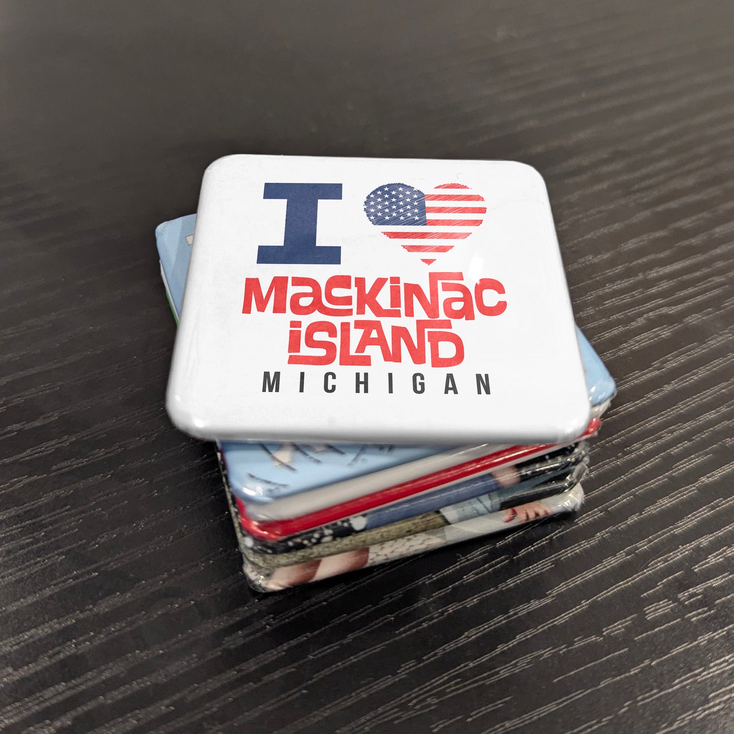 Aimant Île Mackinac Michigan | Joyau des Grands Lacs | 2x2 | Fabriqué au Canada