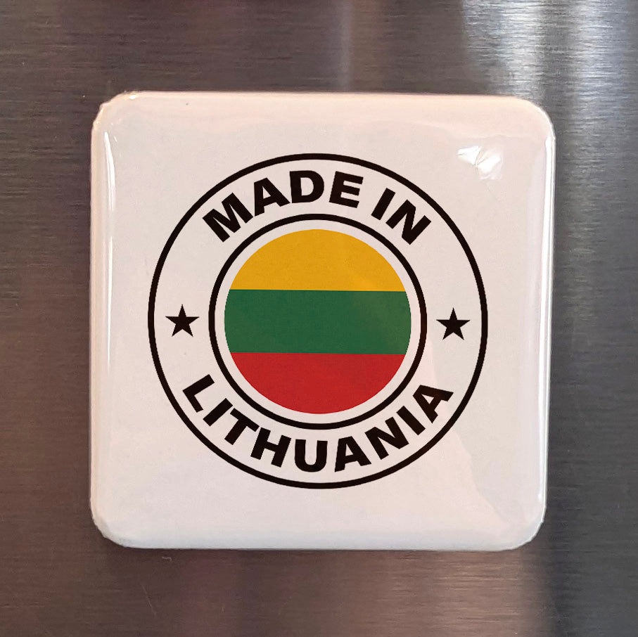 Made in Lithuania Magnet | 2×2 | Made in Canada - PhiloPerse