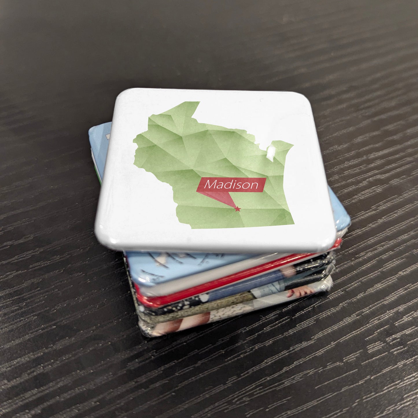 Madison Wisconsin Magnet | Isthmus City | 2×2 | Made in Canada - PhiloPerse