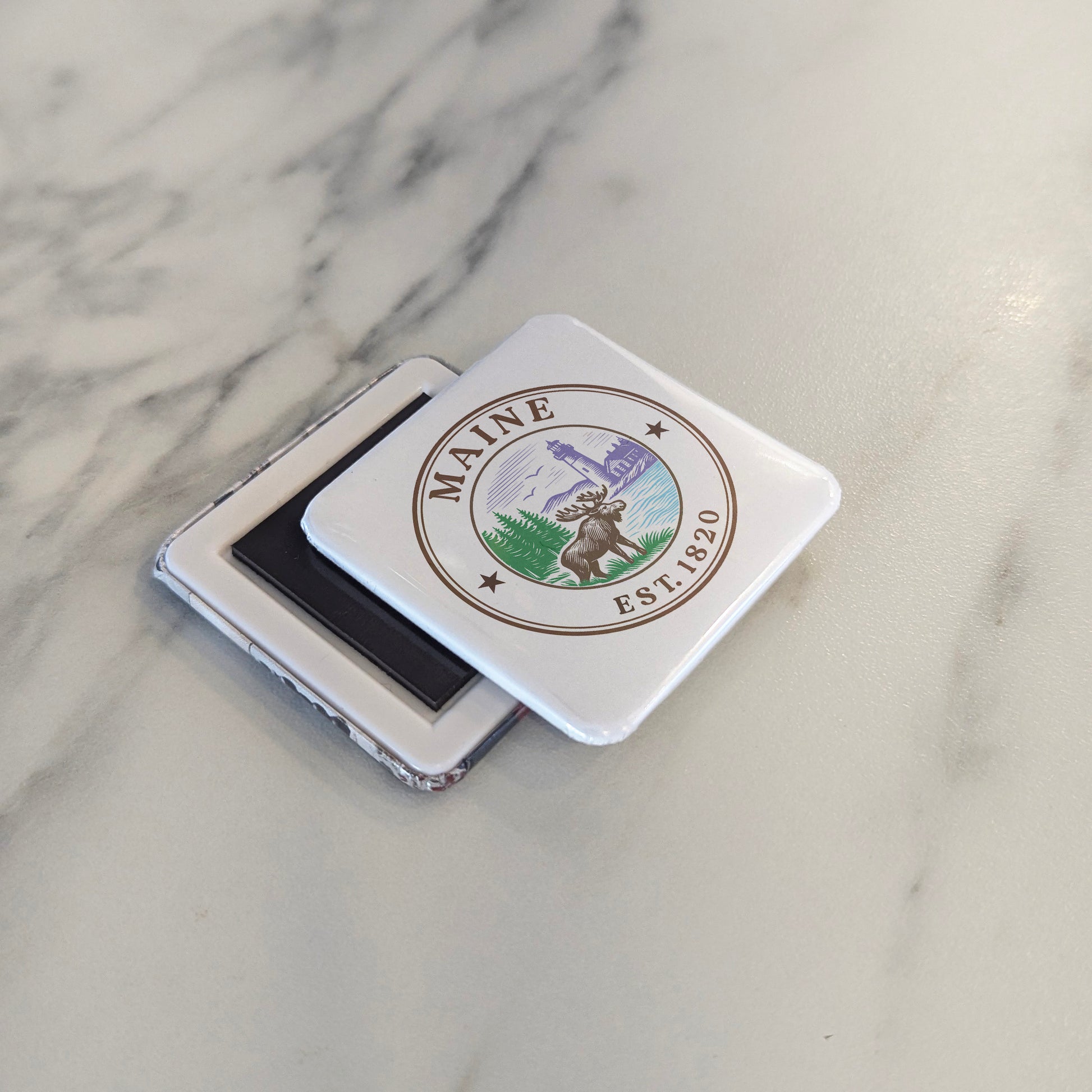 Maine Magnet | The Pine Tree State | 2×2 | Made in Canada - PhiloPerse