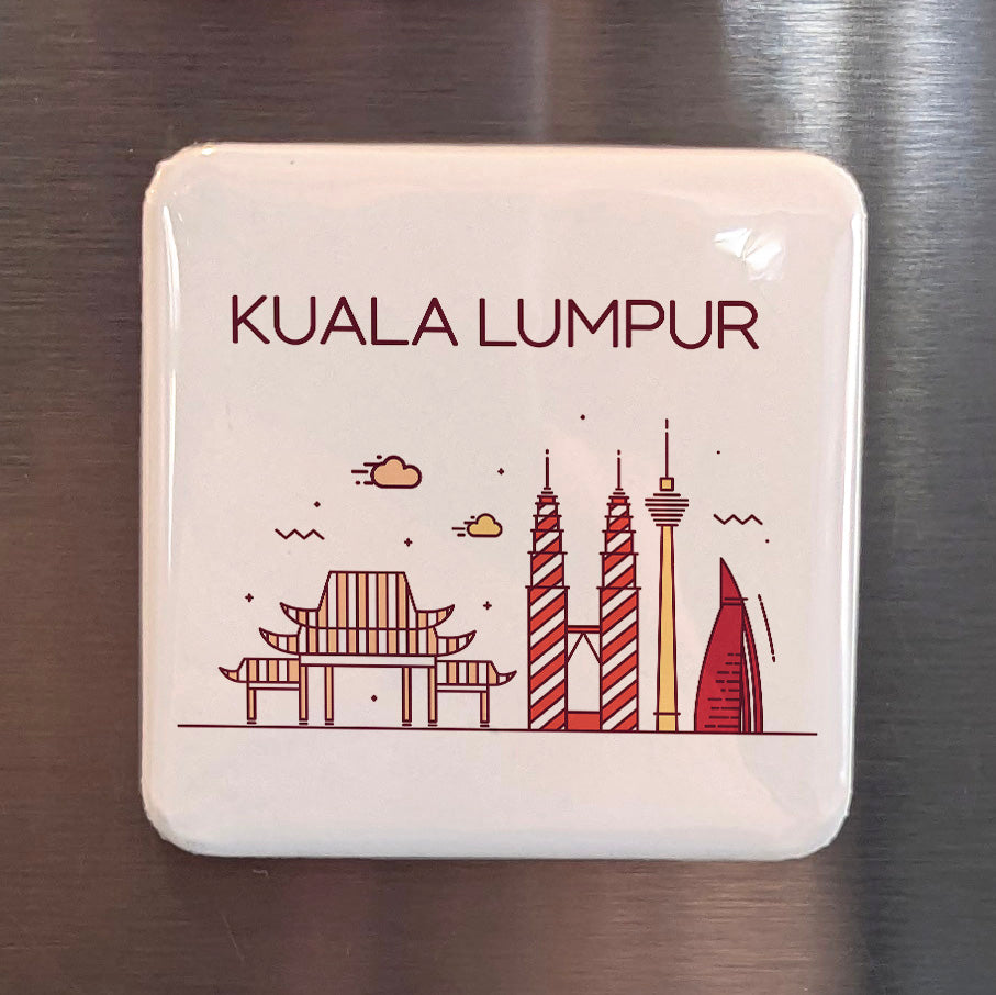 Kuala Lumpur Malaysia Asia Magnet | Twin Towers Capital of the Malaysian Miracle | 2x2 | Made in Canada