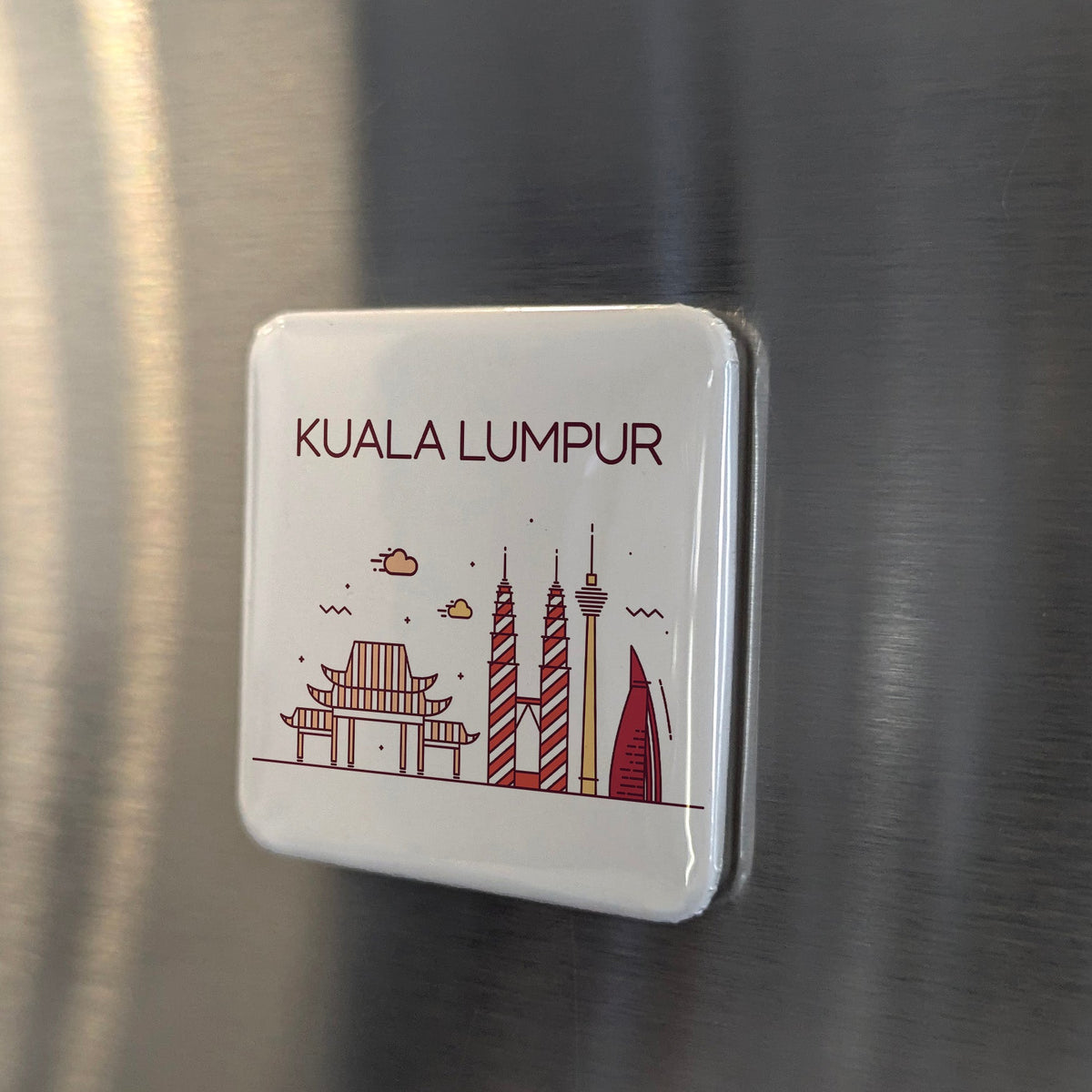 Kuala Lumpur Malaysia Asia Magnet | Twin Towers Capital of the Malaysian Miracle | 2x2 | Made in Canada