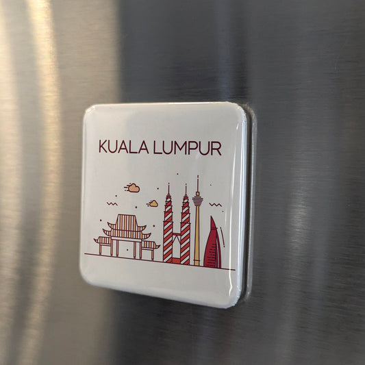 Kuala Lumpur Malasia Asia Imán | Torres Gemelas Capital del Milagro Malayo | 2x2 | Hecho en Canadá