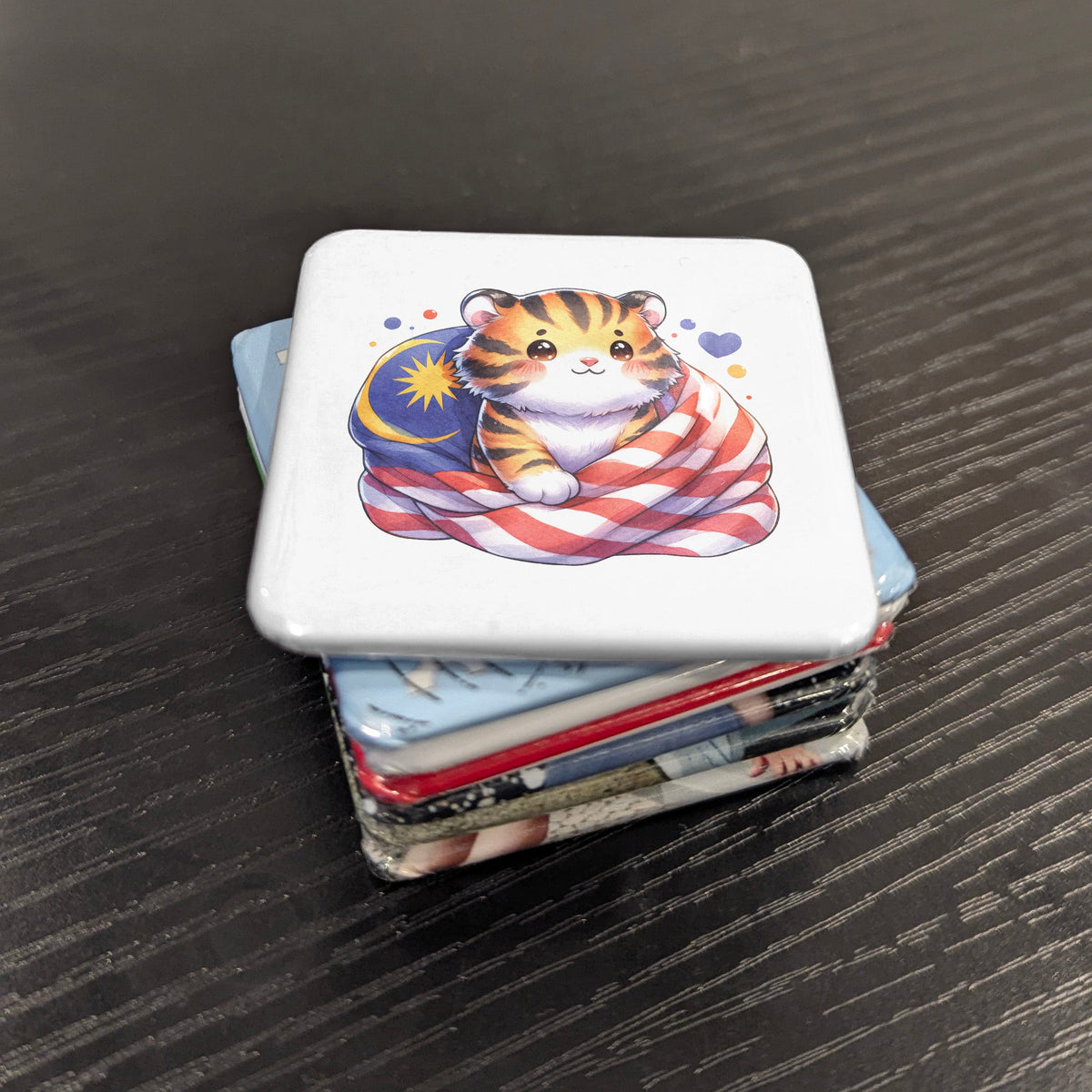 Malaysia Asia Magnet | Malayan Tiger Symbol of the Golden Chersonese | 2x2 | Made in Canada