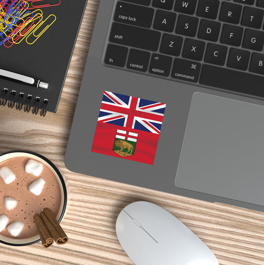 Manitoba Flag Vinyl Sticker | 2x2 | Made in Canada - PhiloPerse