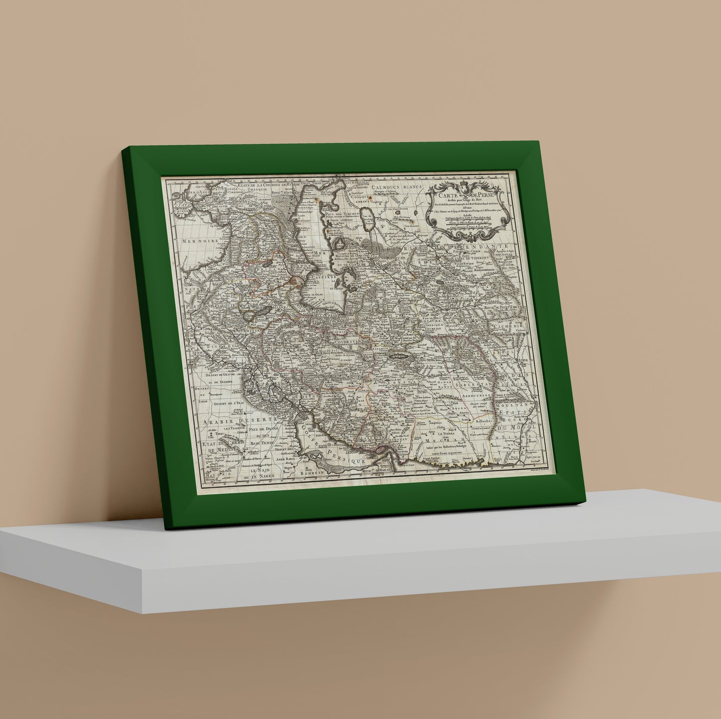 Map of Persia & the Persian Gulf, 1724, Art Print | 8×10 | Made in Canada - PhiloPerse