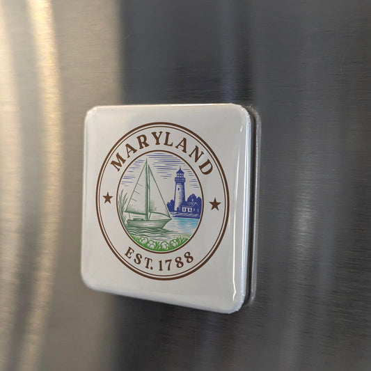 Maryland Magnet | The Old Line State | 2×2 | Made in Canada - PhiloPerse