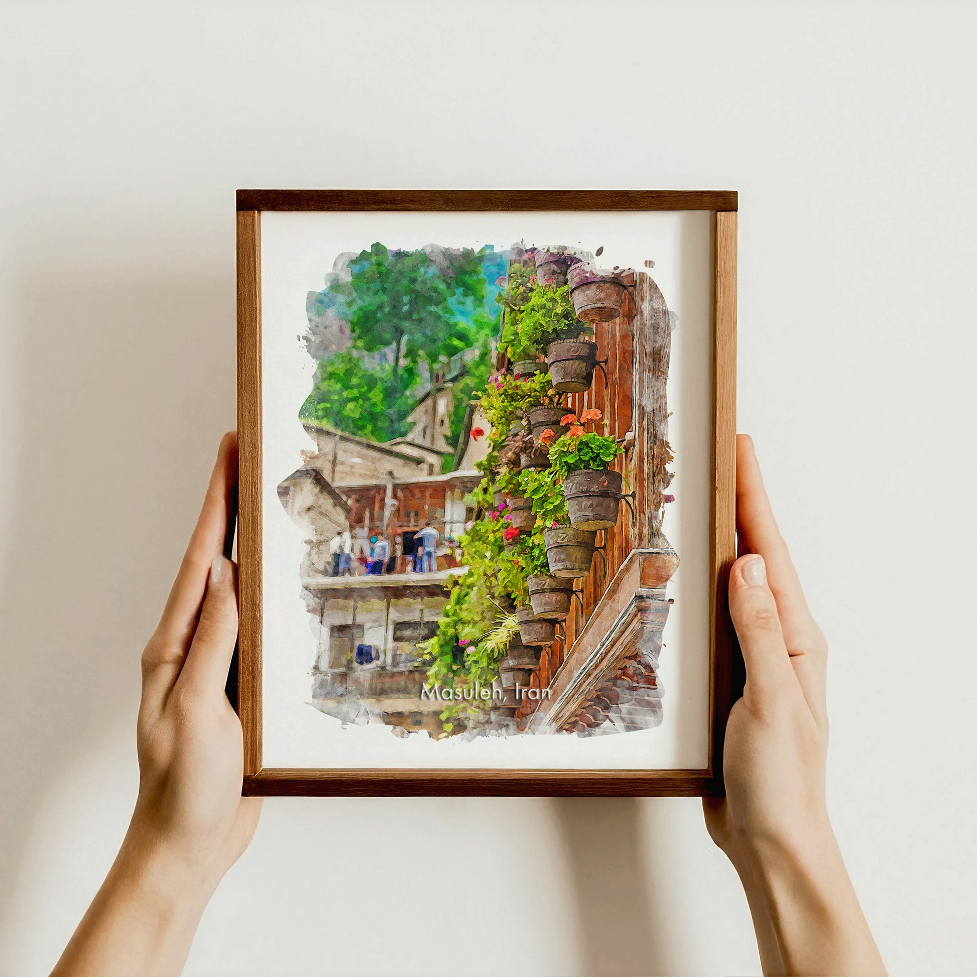 Masuleh Flower Balcony, Iran, Art Print | 8×10 | Made in Canada - PhiloPerse