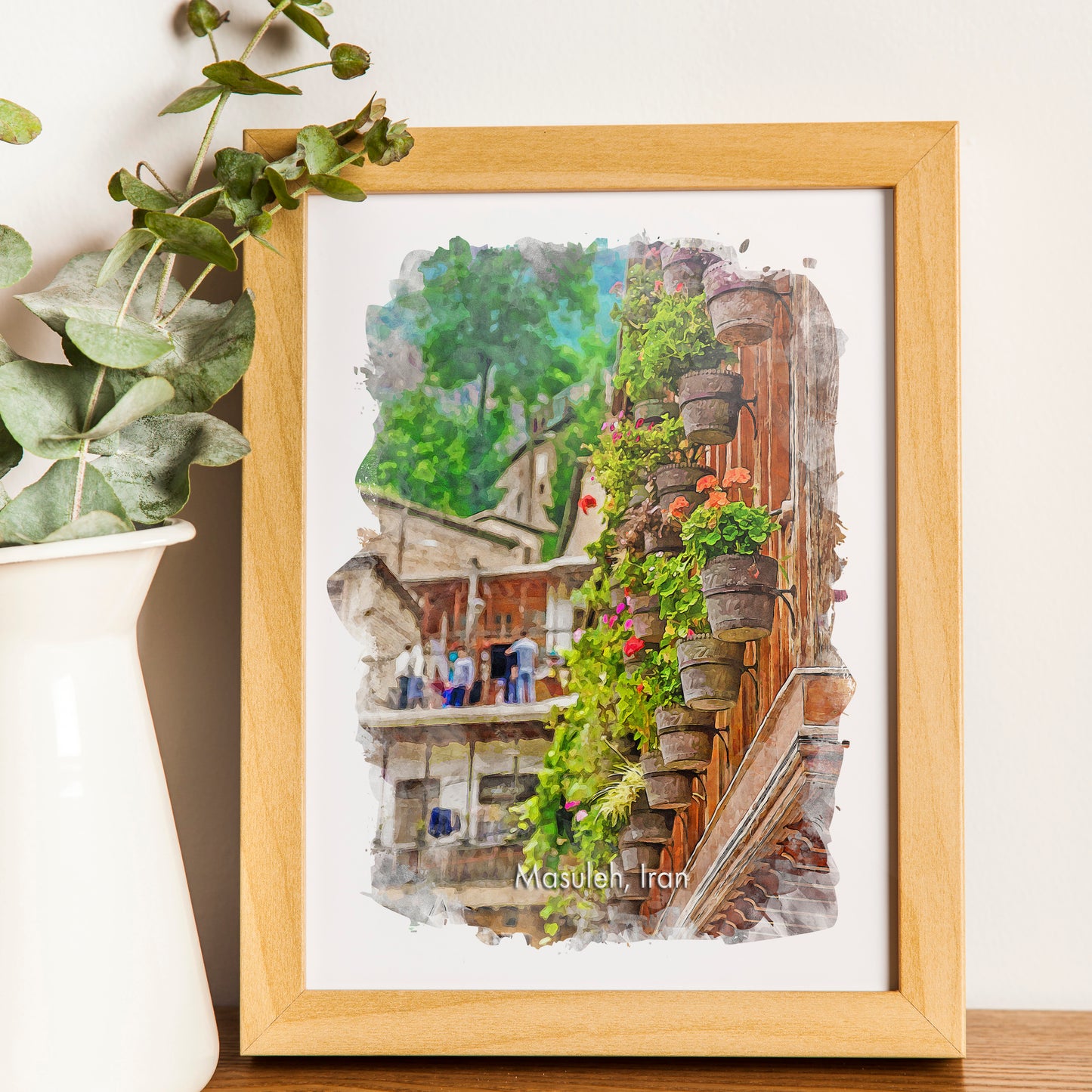 Masuleh Flower Balcony, Iran, Art Print | 8×10 | Made in Canada - PhiloPerse