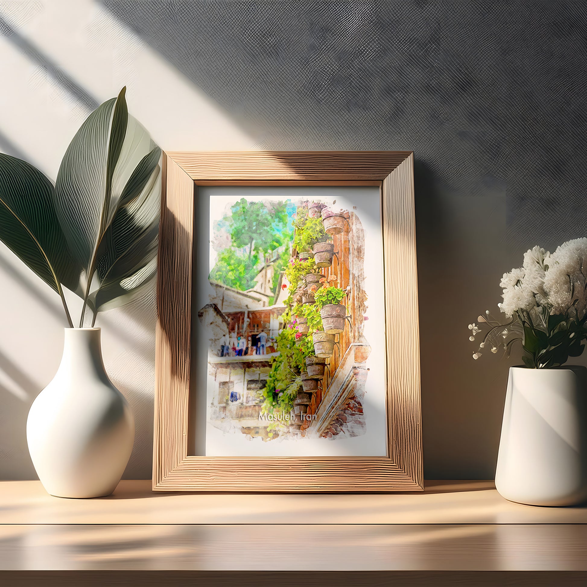 Masuleh Flower Balcony, Iran, Art Print | 8×10 | Made in Canada - PhiloPerse