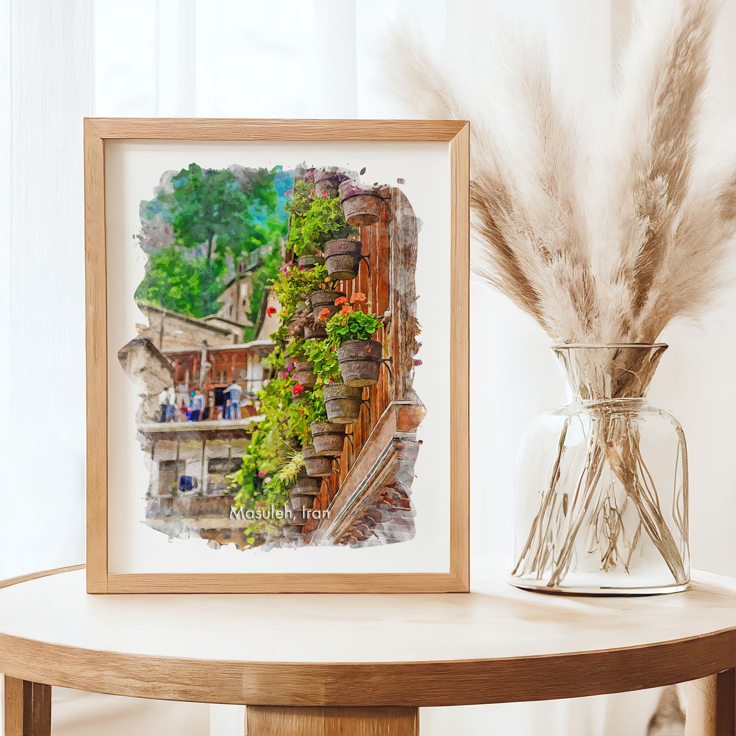 Masuleh Flower Balcony, Iran, Art Print | 8×10 | Made in Canada - PhiloPerse