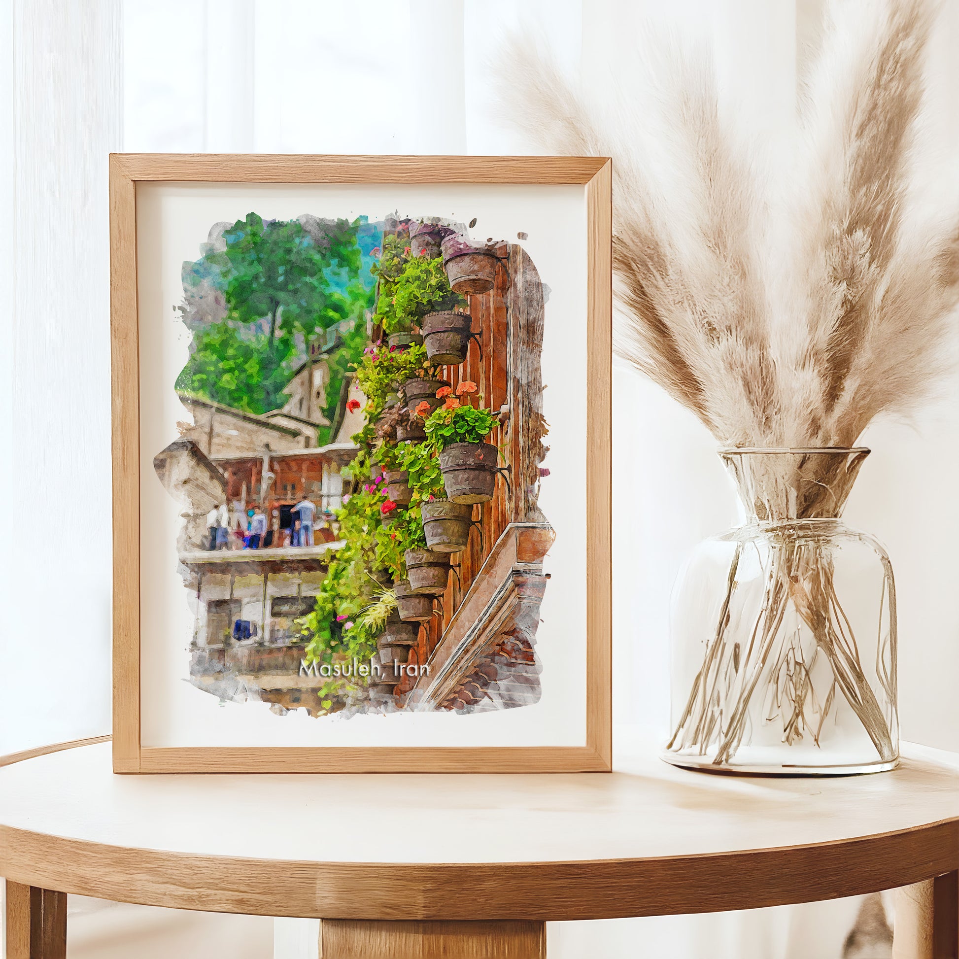Masuleh Flower Balcony, Iran, Art Print | 8×10 | Made in Canada - PhiloPerse